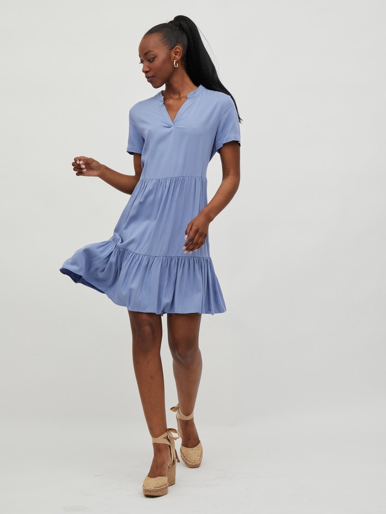 VIMOROSE V-NECK S/S DRESS/SU - NOOS