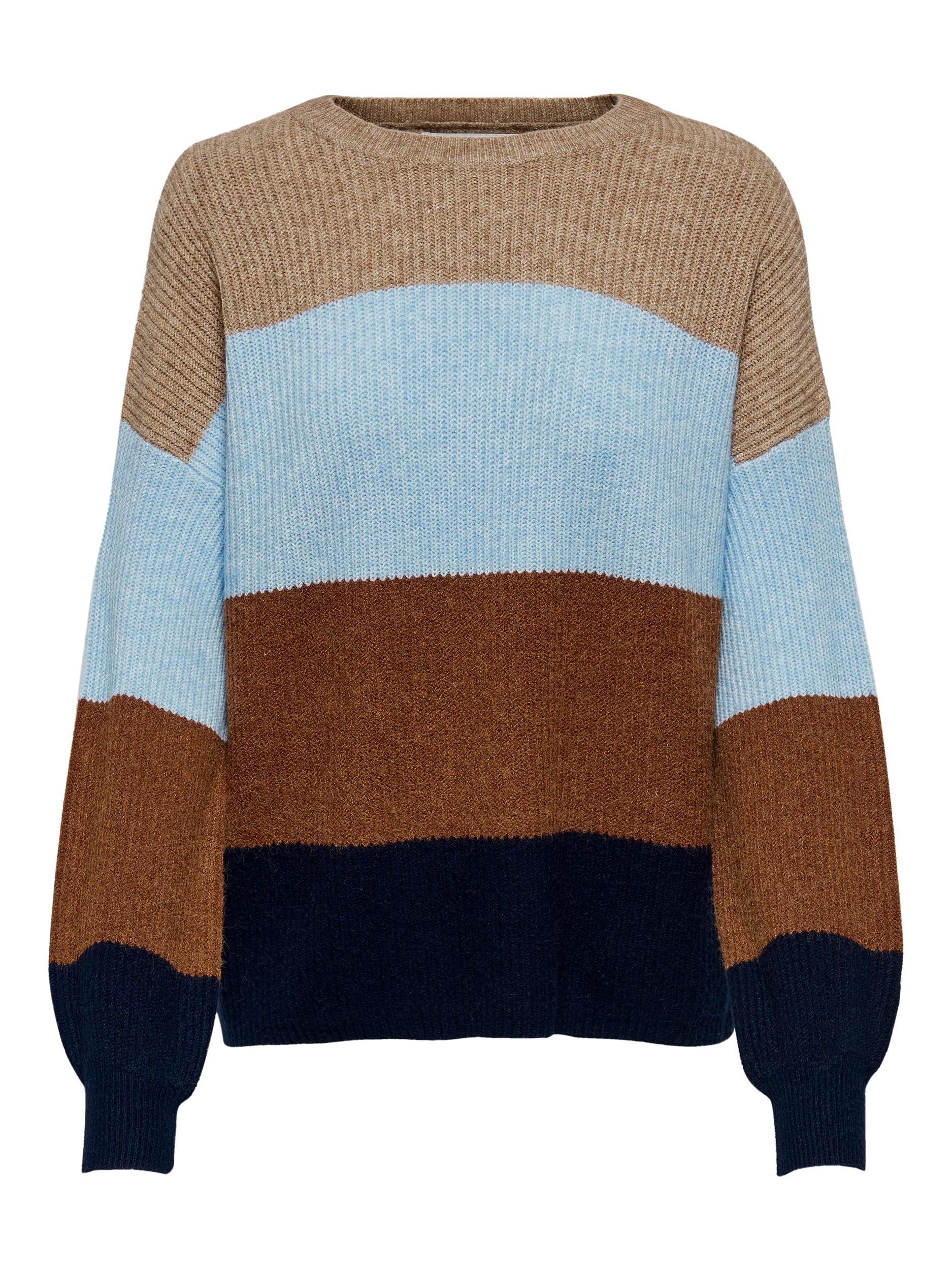 ONLSANDY L/S STRIPE PULLOVER CC KNT