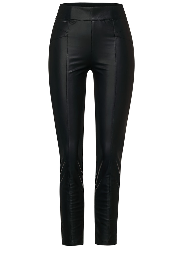 Skinny Fit Hose Lederoptik