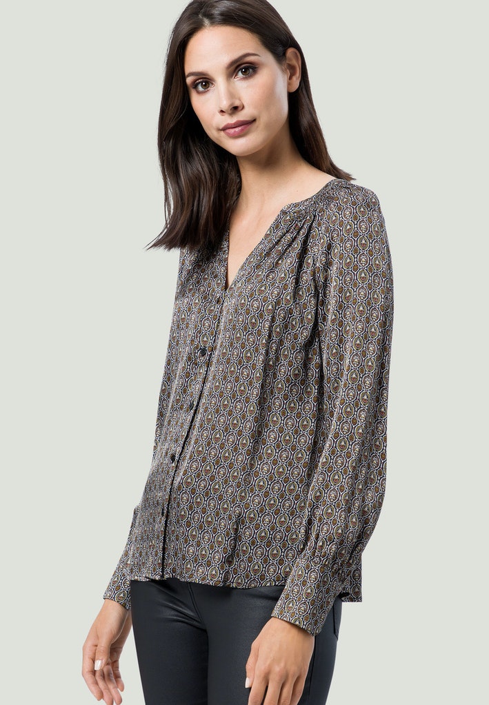 Bluse mit Druck