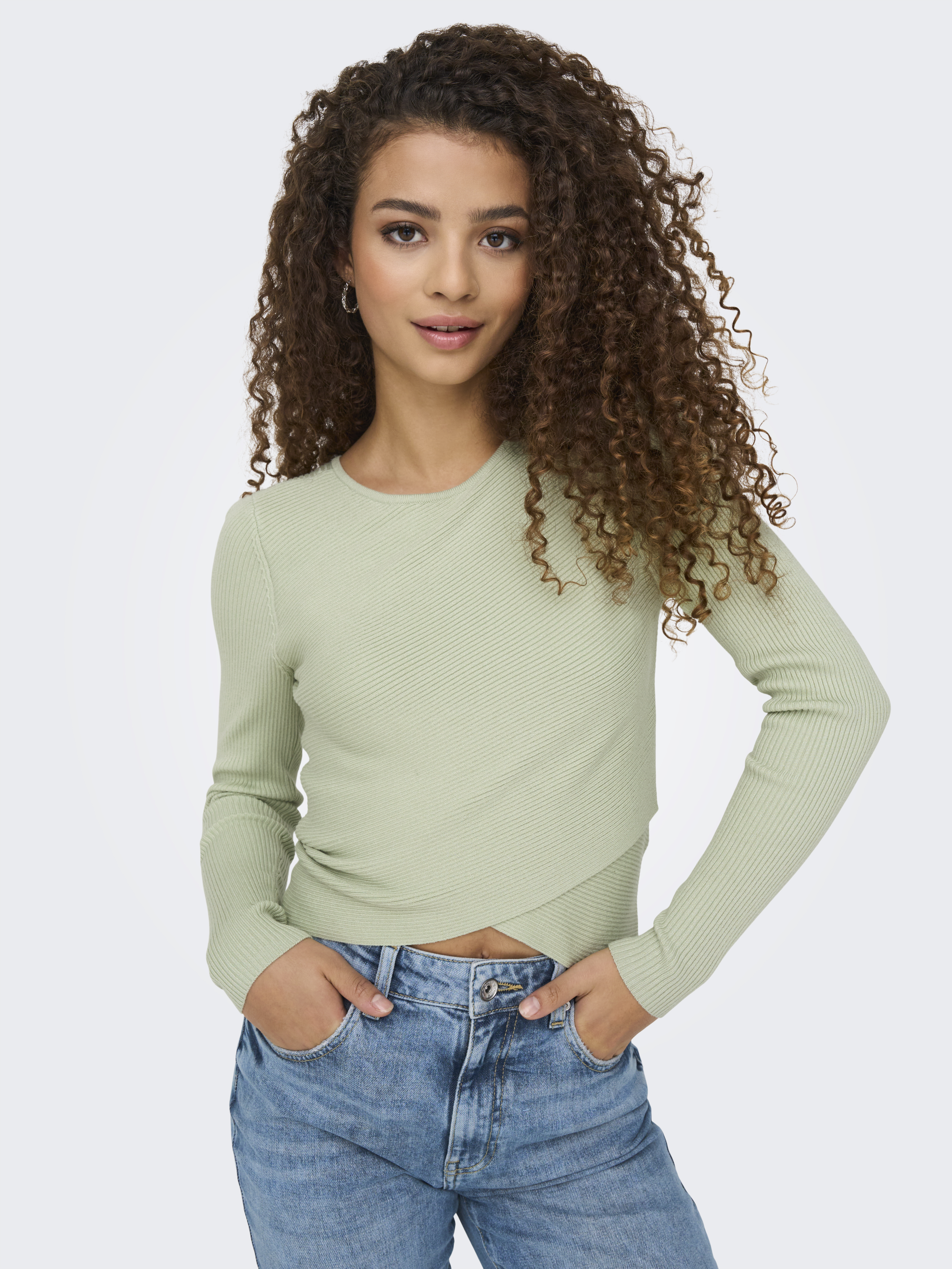 JDYSANSA L/S WRAP 2 IN 1 PULLOVER KNT