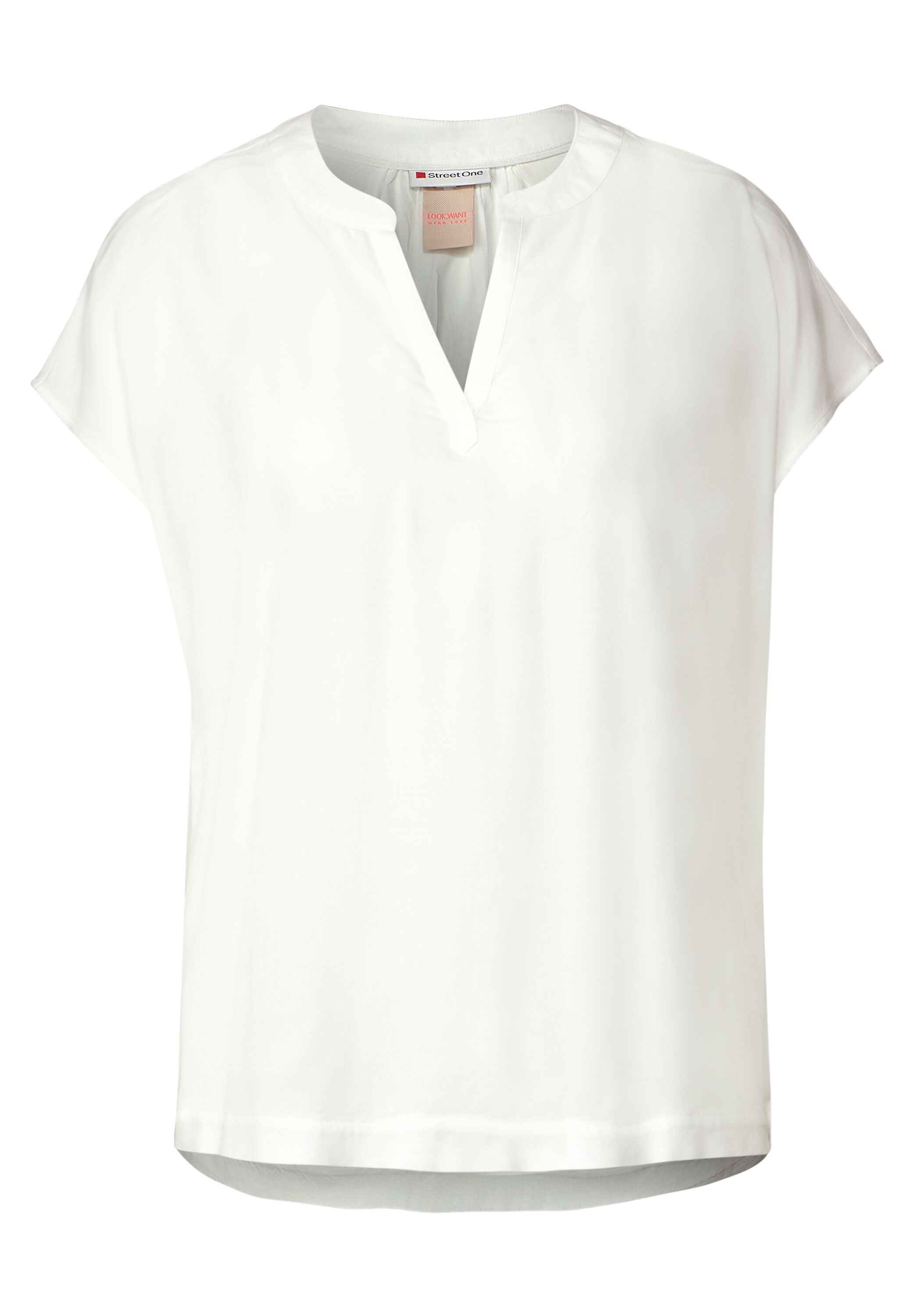 Blusenshirt in Unifarbe