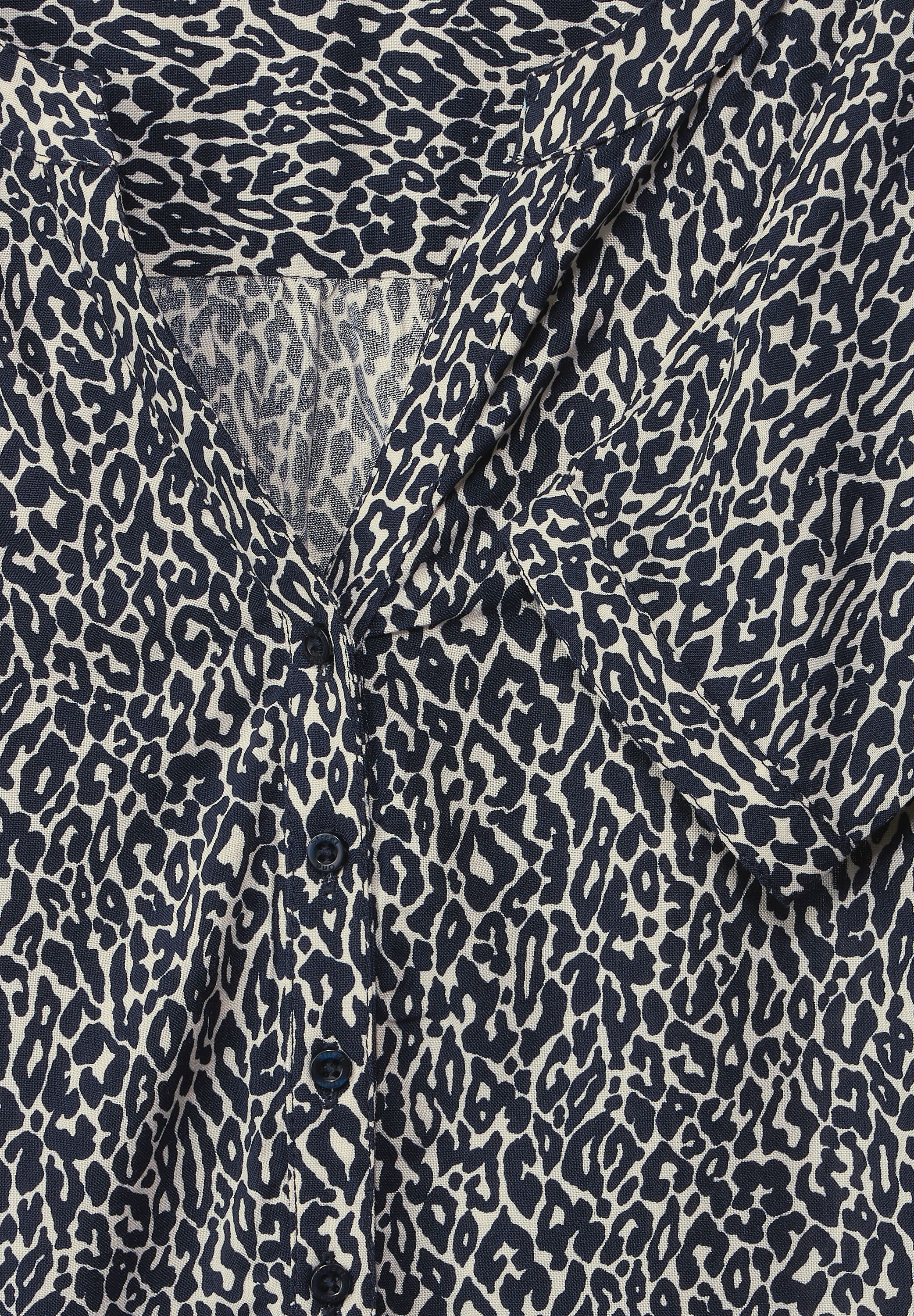 Bluse mit kurzer Knopfleiste