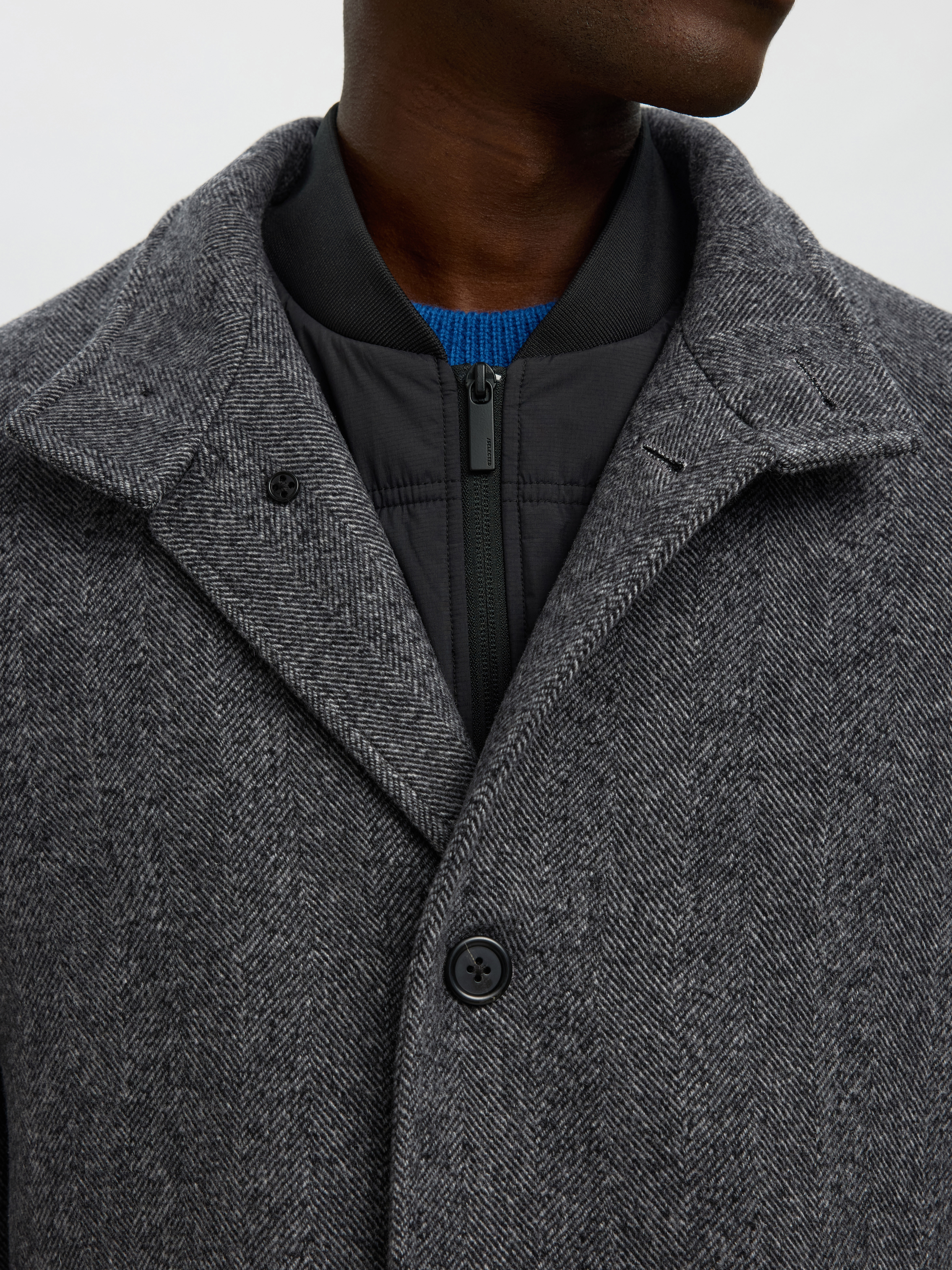 SLMRAINAR WOOL BLEND COAT NOOS