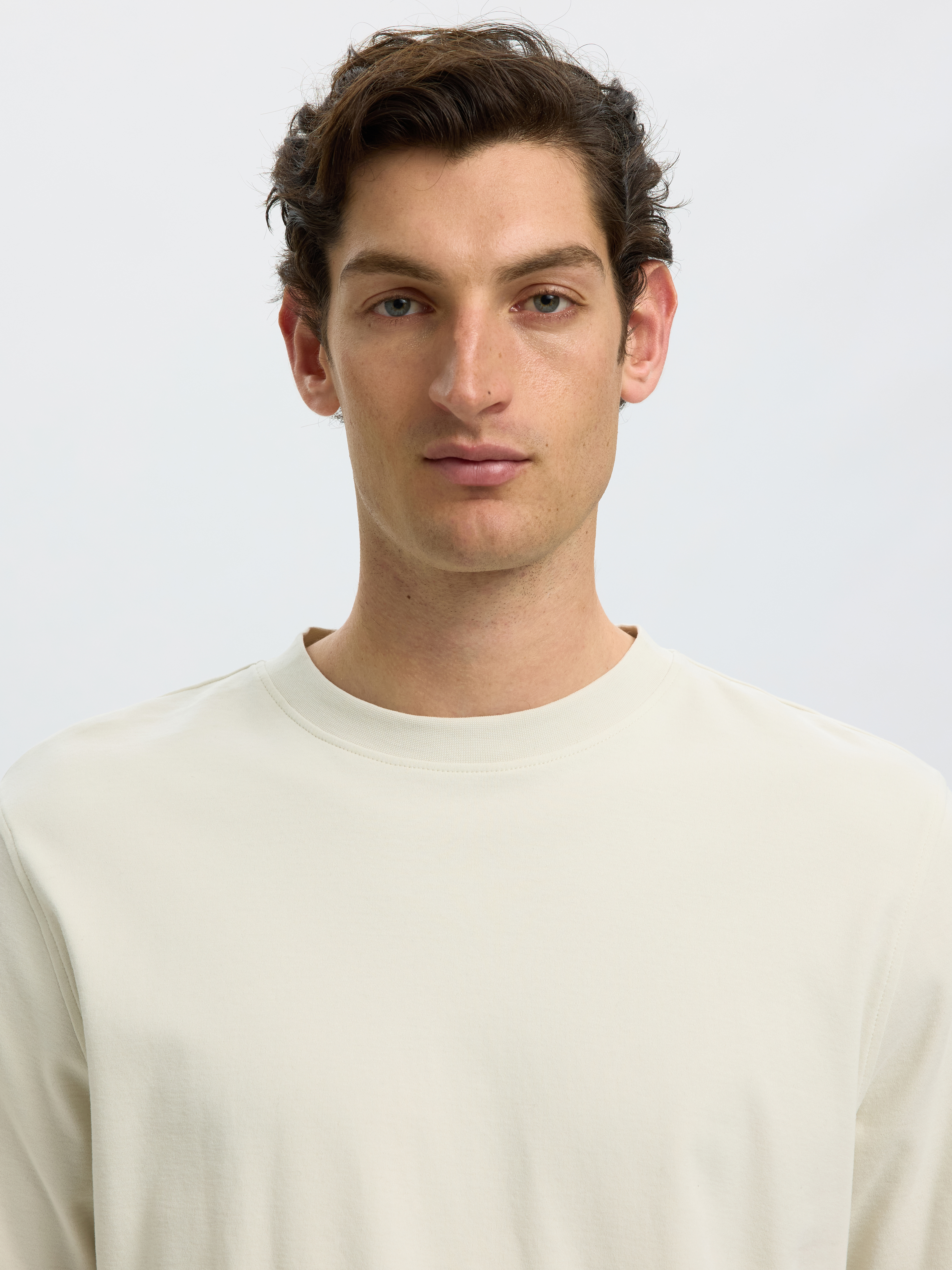 SLMTAJ MID WGT PEACH SS O-NECK TEE NOOS
