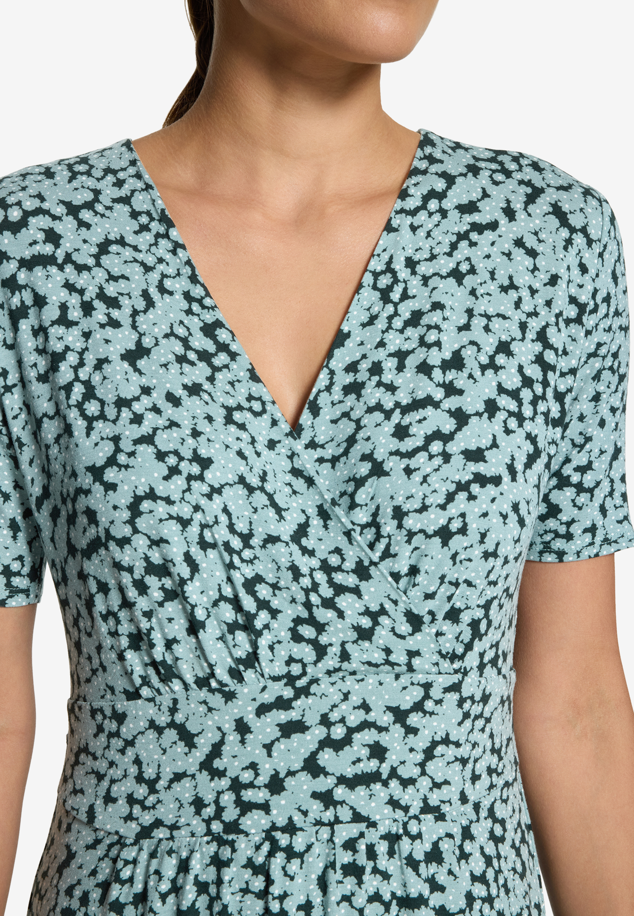 Jerseykleid mit Blumenmuster