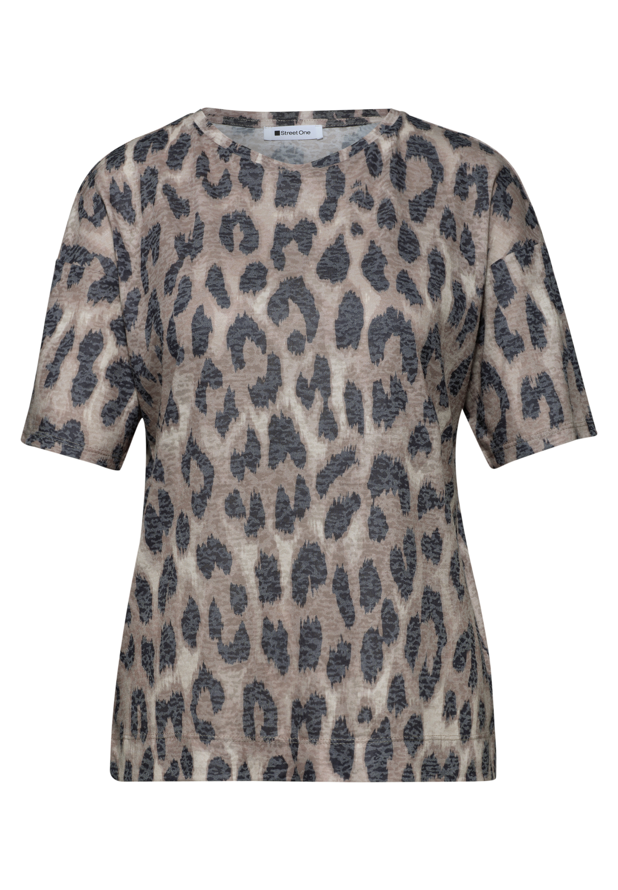 Shirt im Ausbrenner-Look mit Print