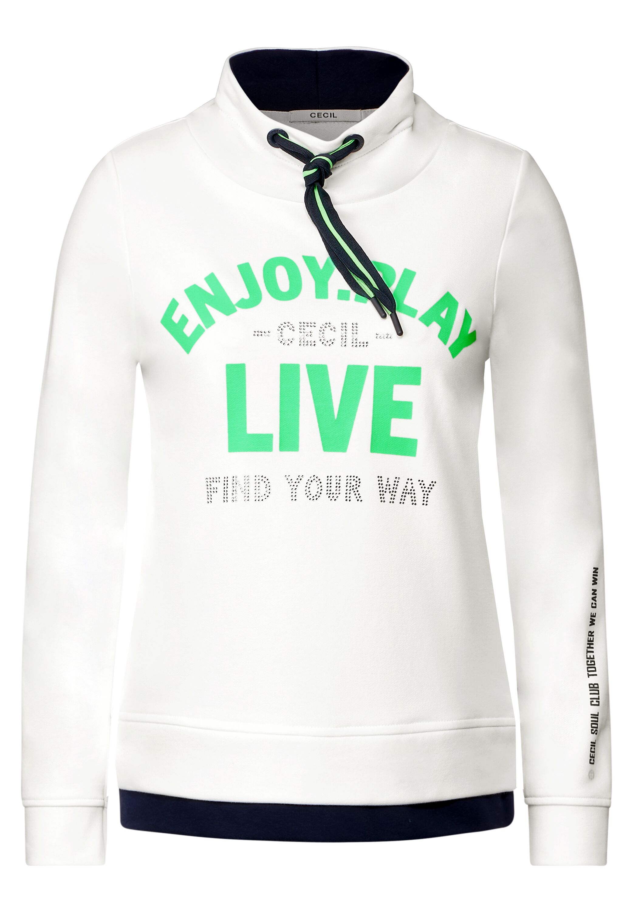 Sweatshirt mit Wording
