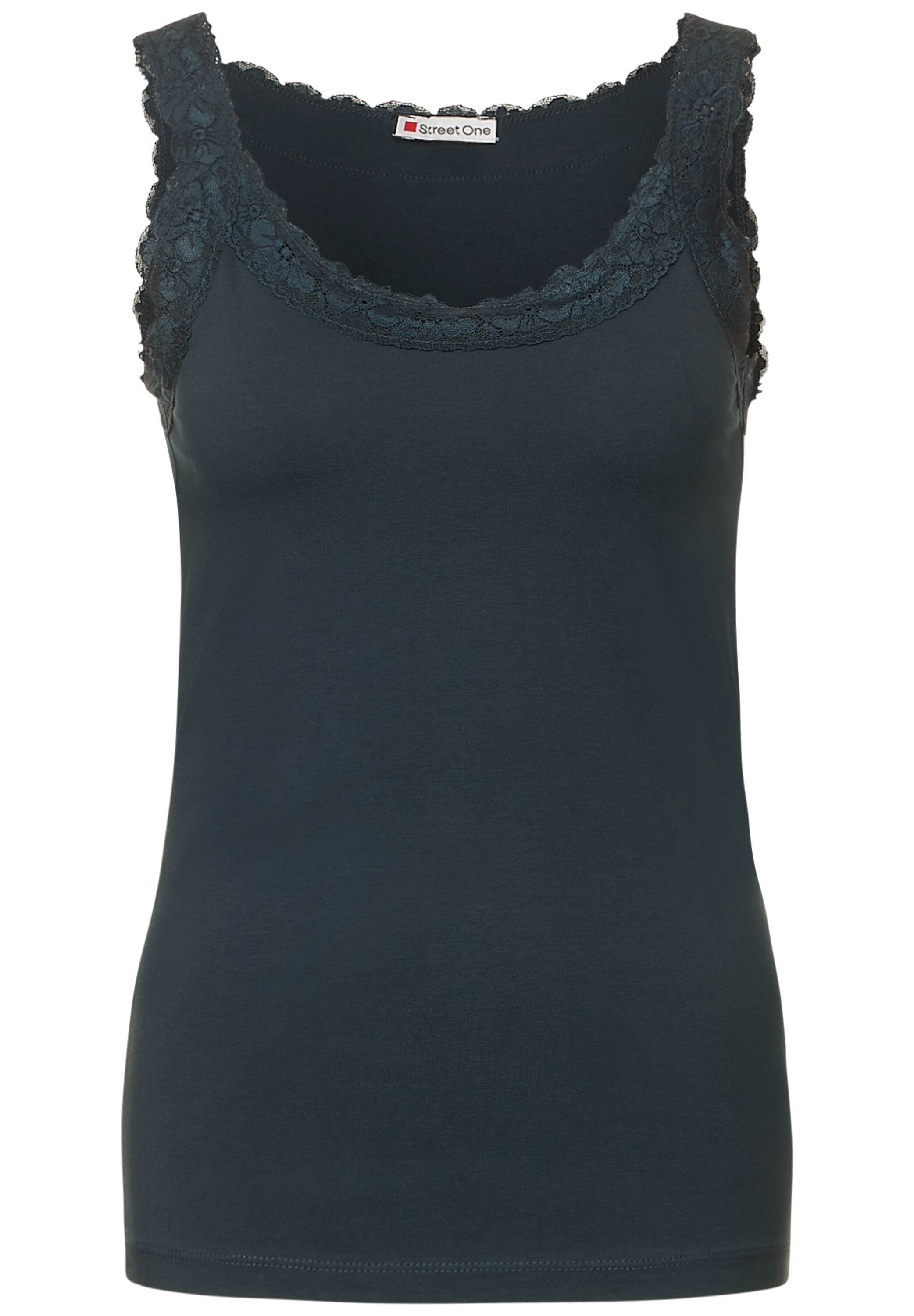Basic Top mit Spitze