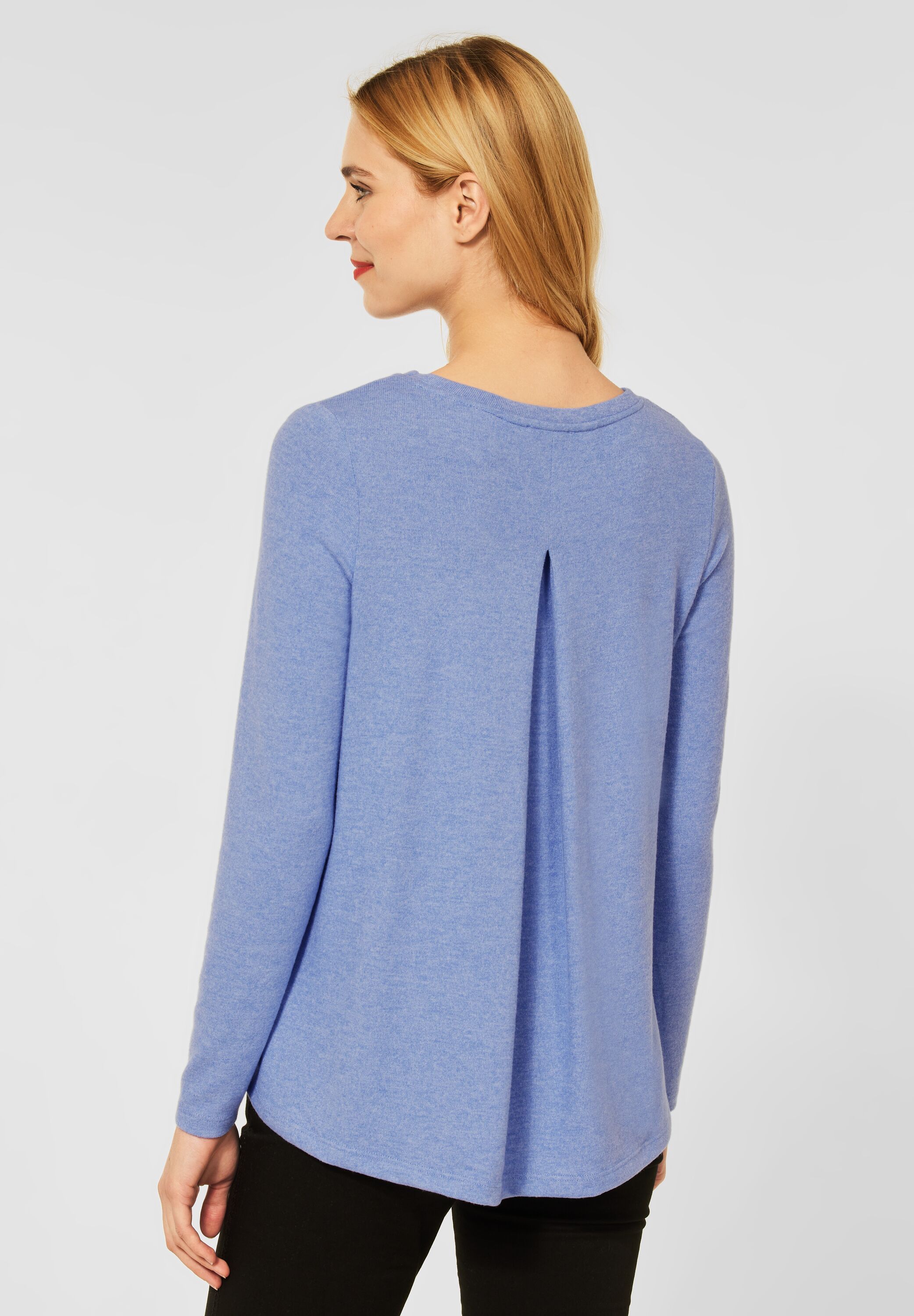 Shirt in Melange Optik | cozy blue melange | 40 | 4063055306721