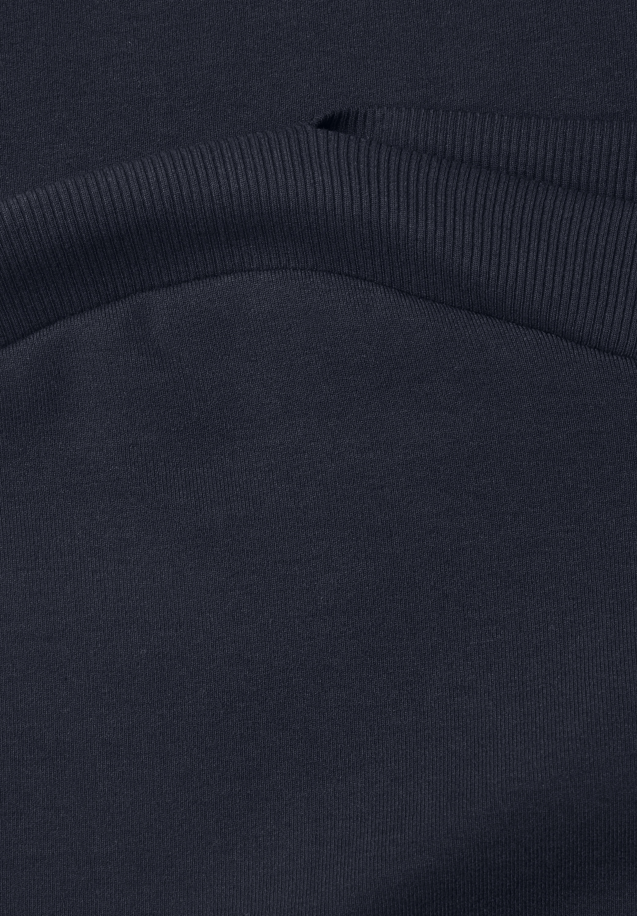 3/4-Arm Shirt mit Rippstrukturdetails