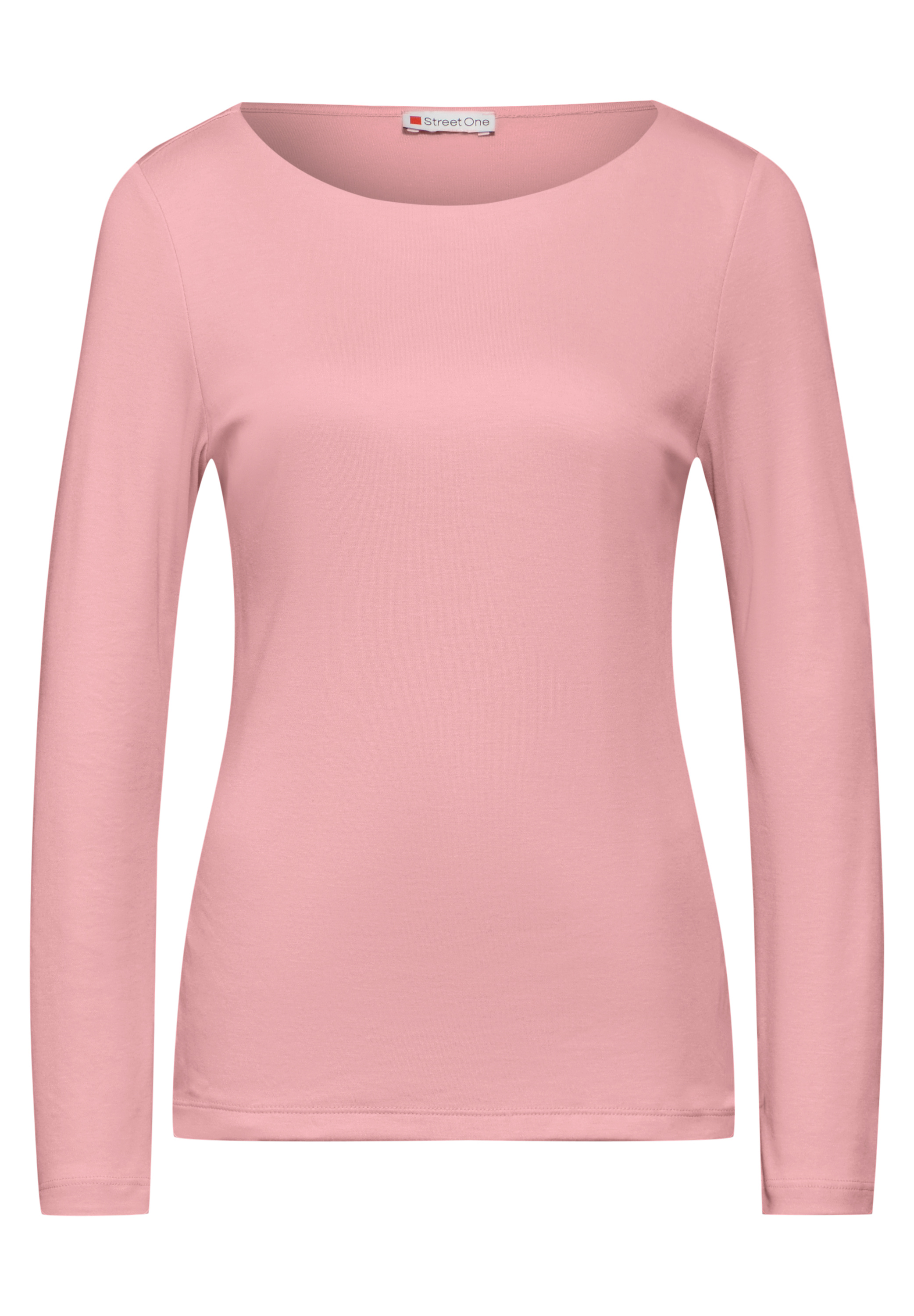 Shirt mit U-Boot-Ausschnitt