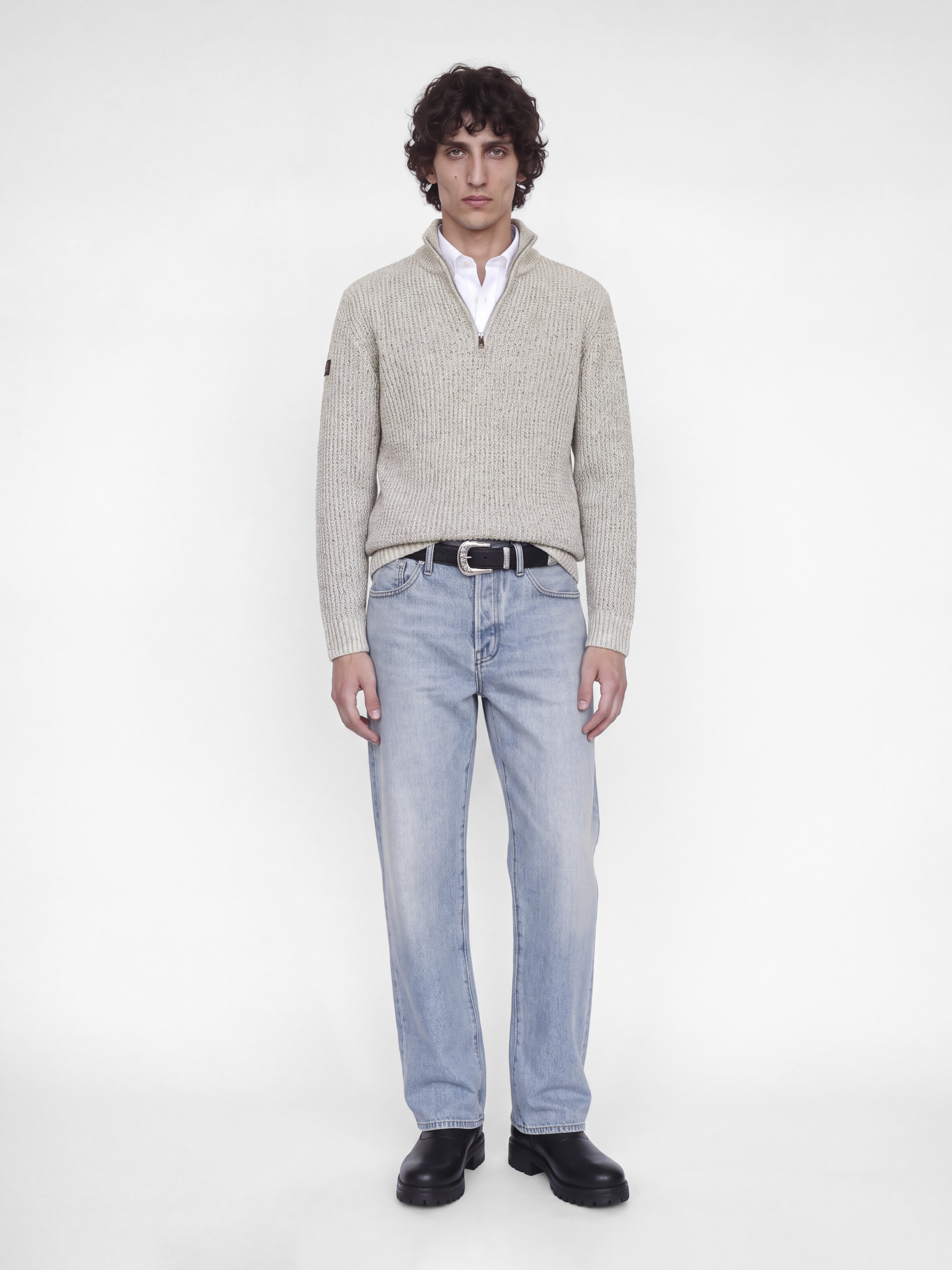 JJROOSTER KNIT HALF ZIP
