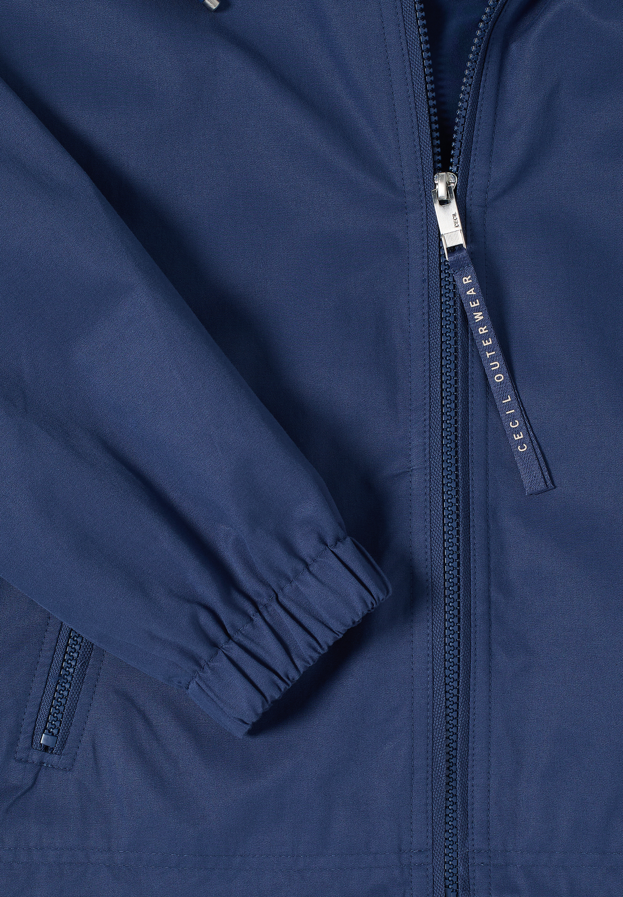 Jacke aus Baumwollmix mit Kapuze