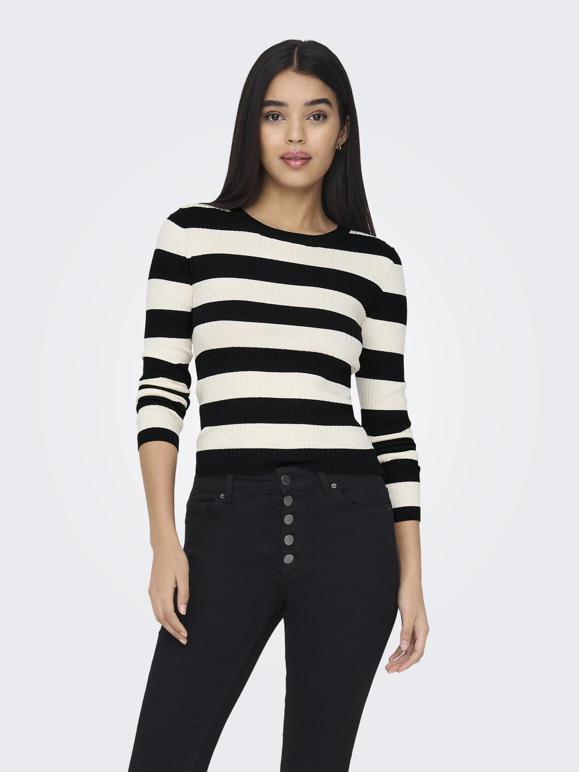 JDYPLUM L/S O-NECK PULLOVER KNT NOOS