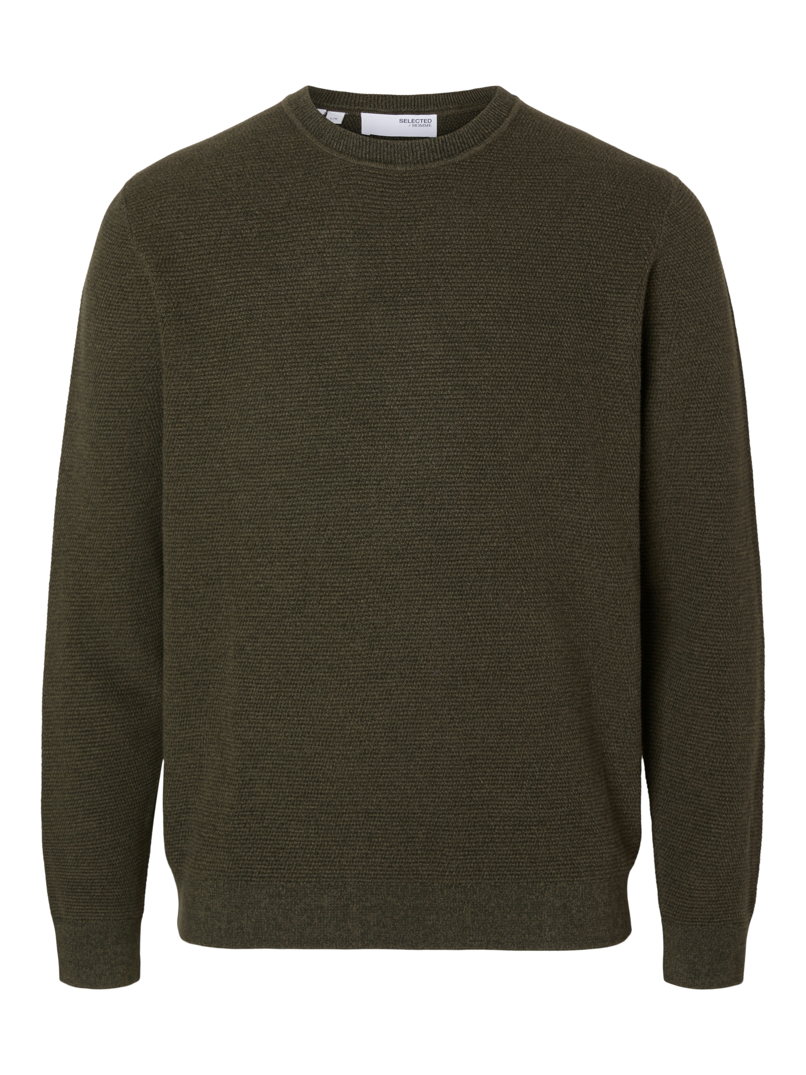 SLHROSS LS KNIT STRUCTURE CREW NECK NOOS SLHROSS LS KNIT STRUCTURE CREW NECK NOOS