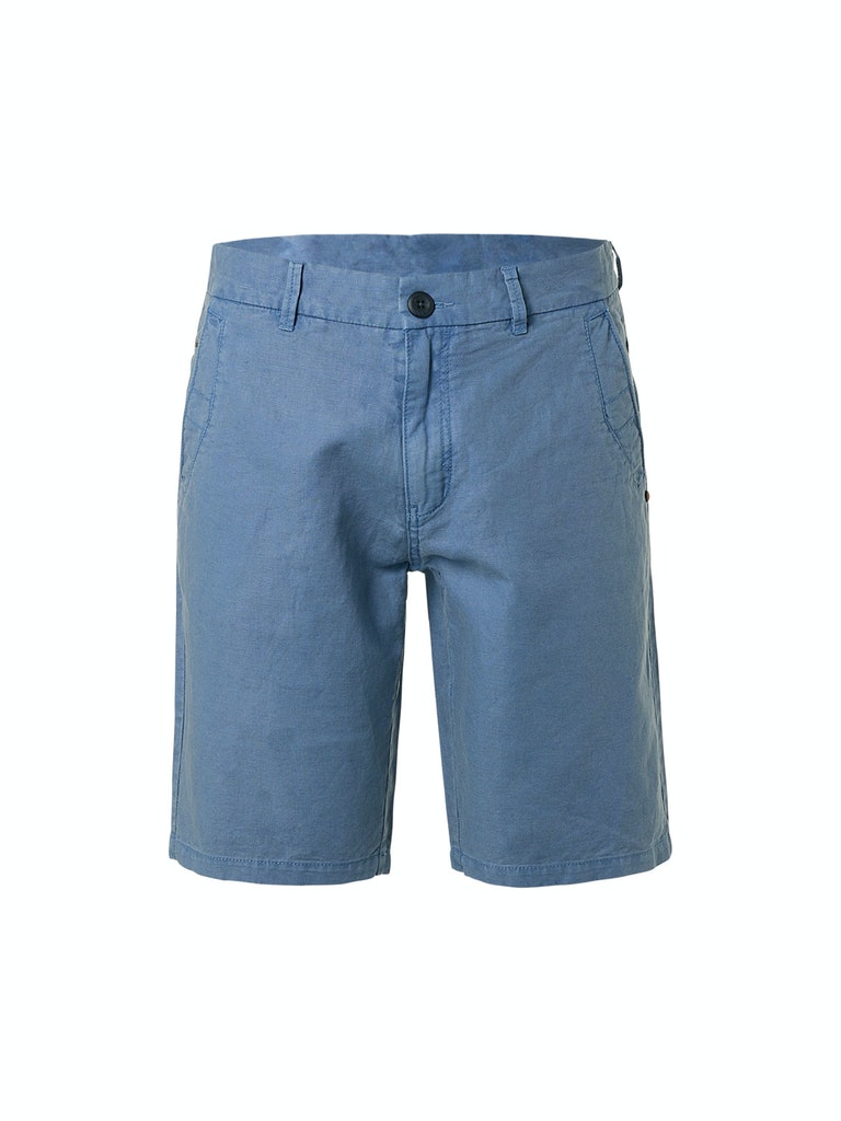 Short With Linen Garment Dyed