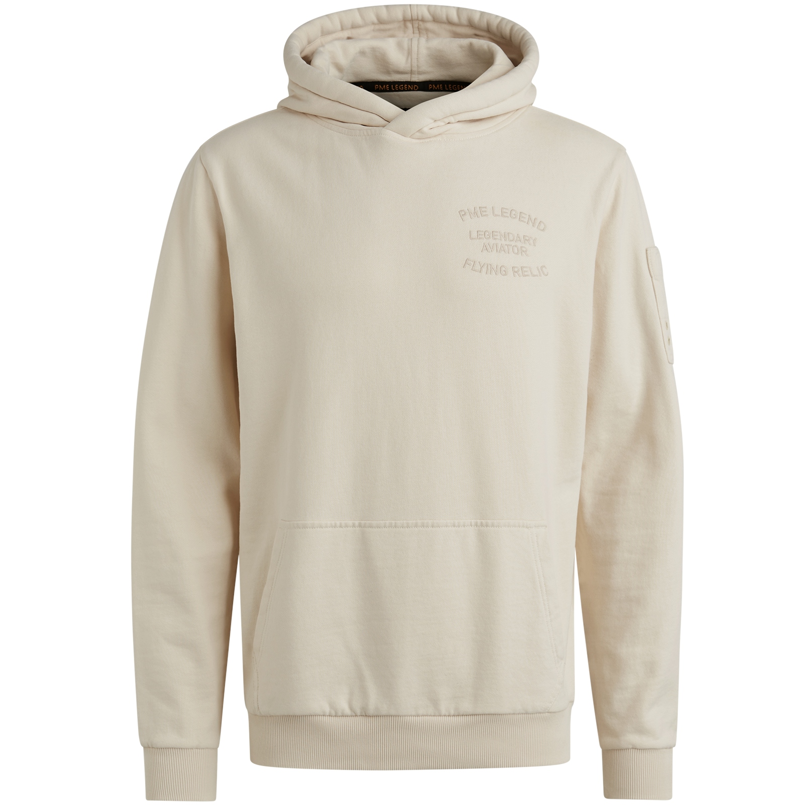 Hooded soft terry brushed