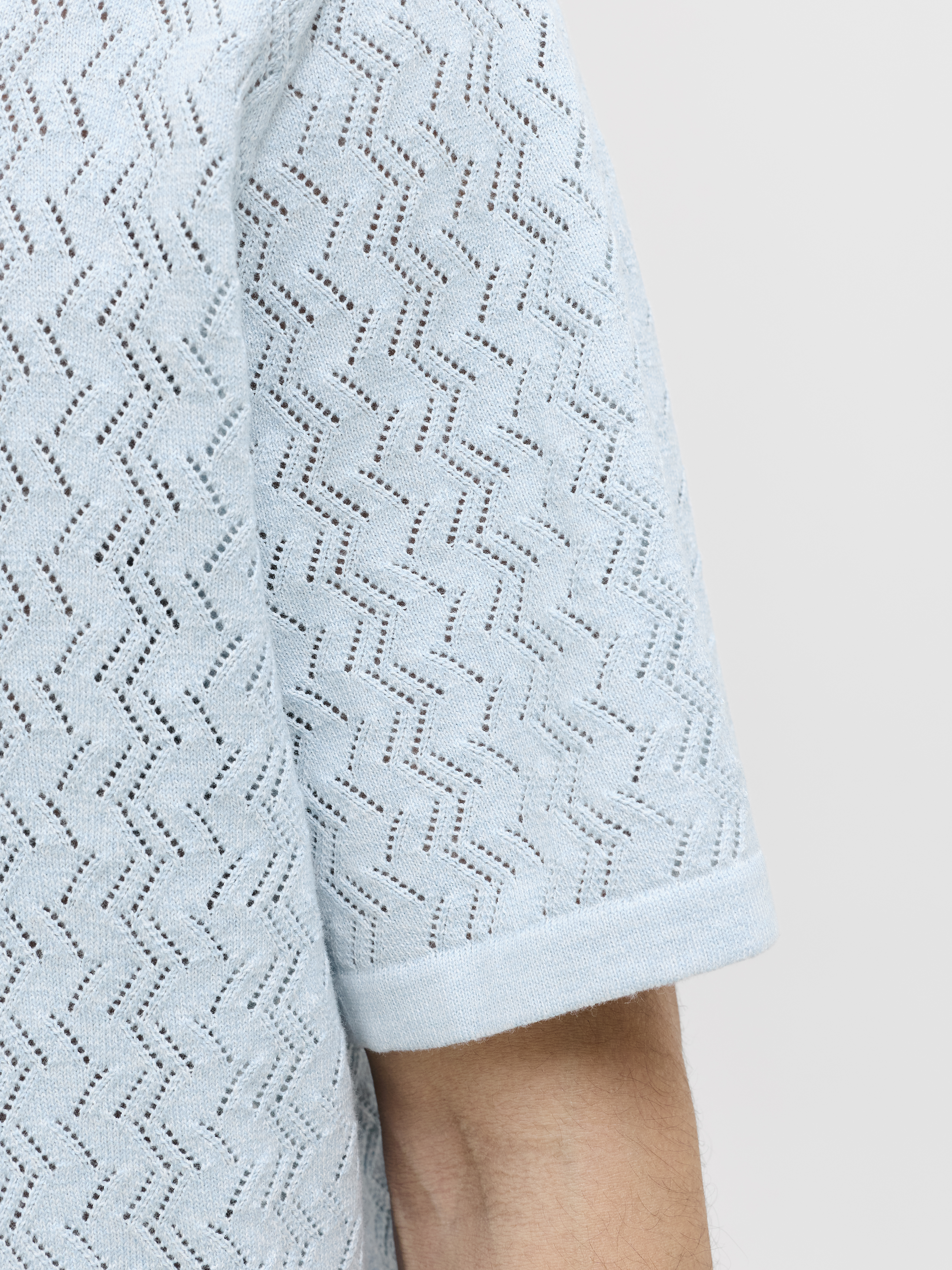 JORTYLER KNIT SS SPLIT NECK POLO SN