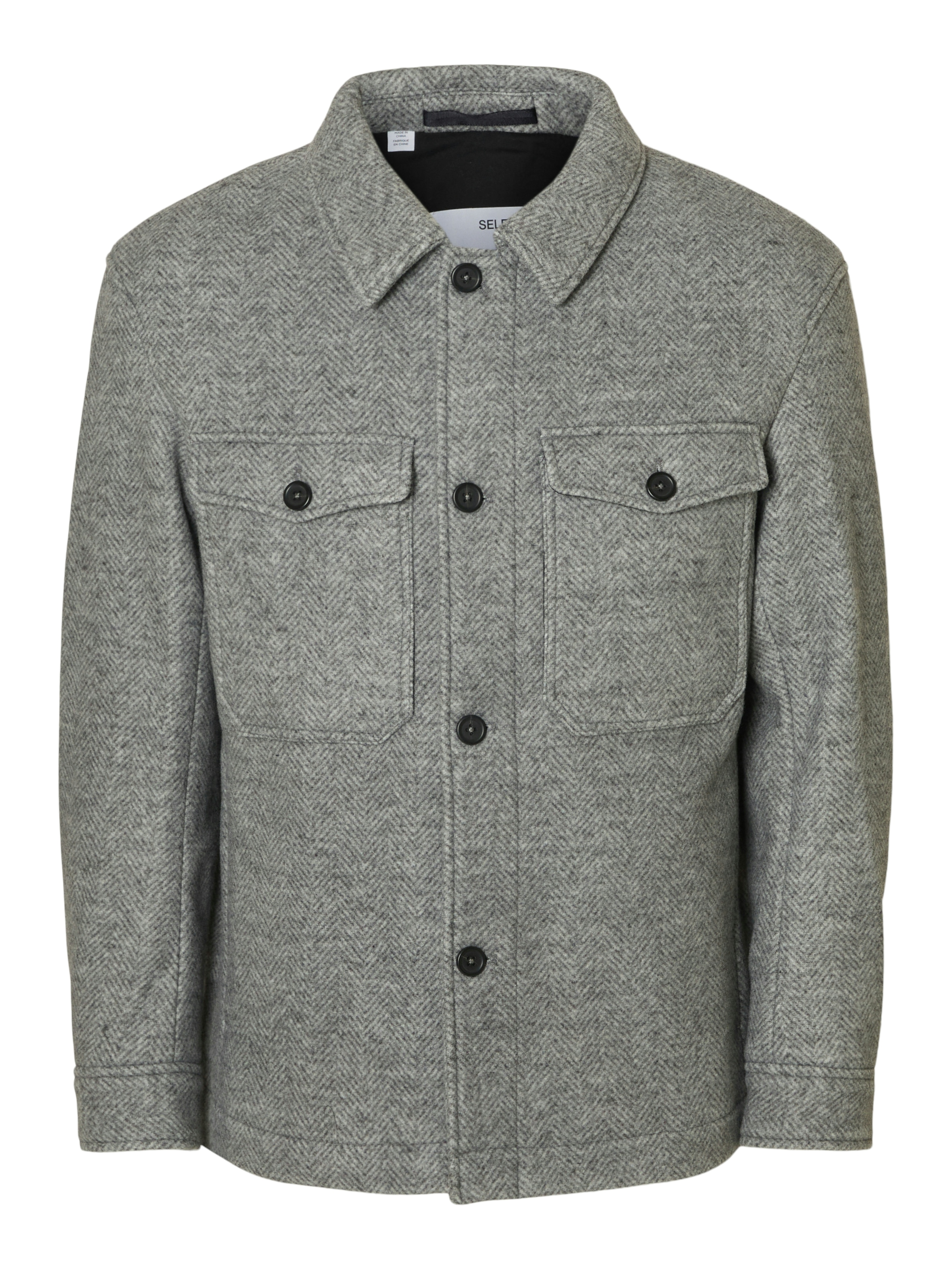 SLHMITCH WOOL BLEND SHACKET NOOS
