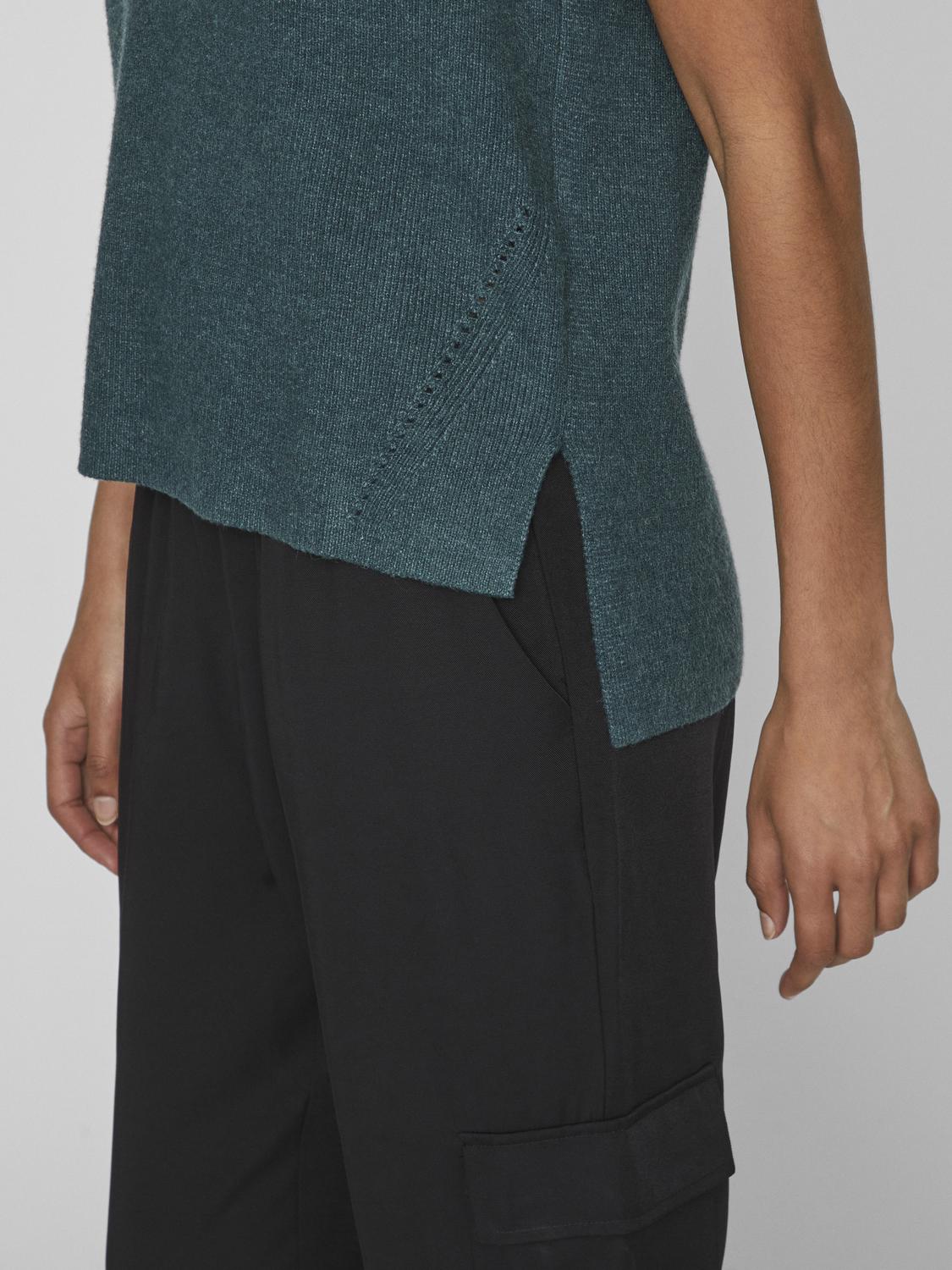 VIRIL KNIT RIB V-NECK S/L VEST - NOOS