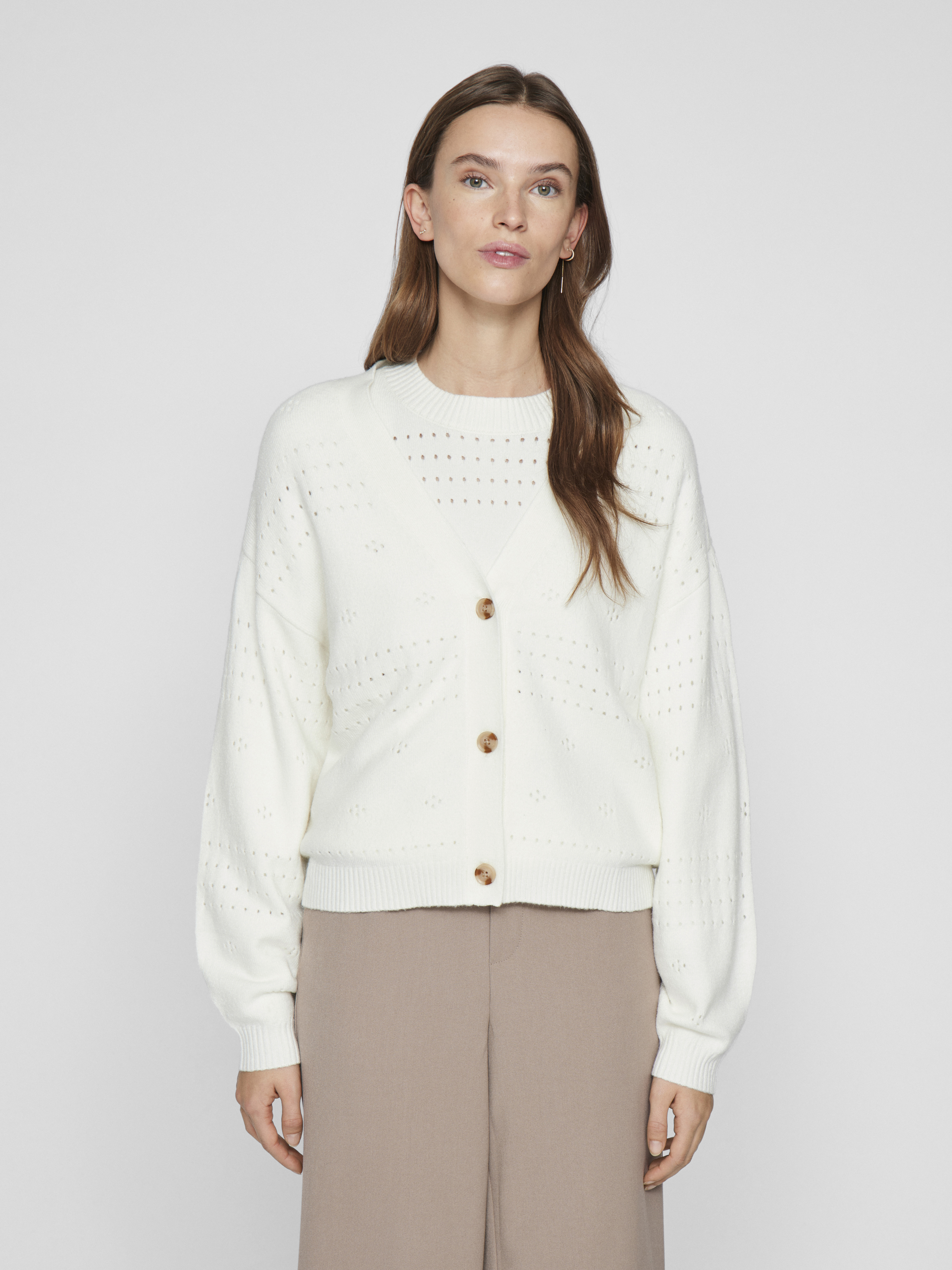 VIRIL V-NECK L/S KNIT CARDIGAN - NOOS