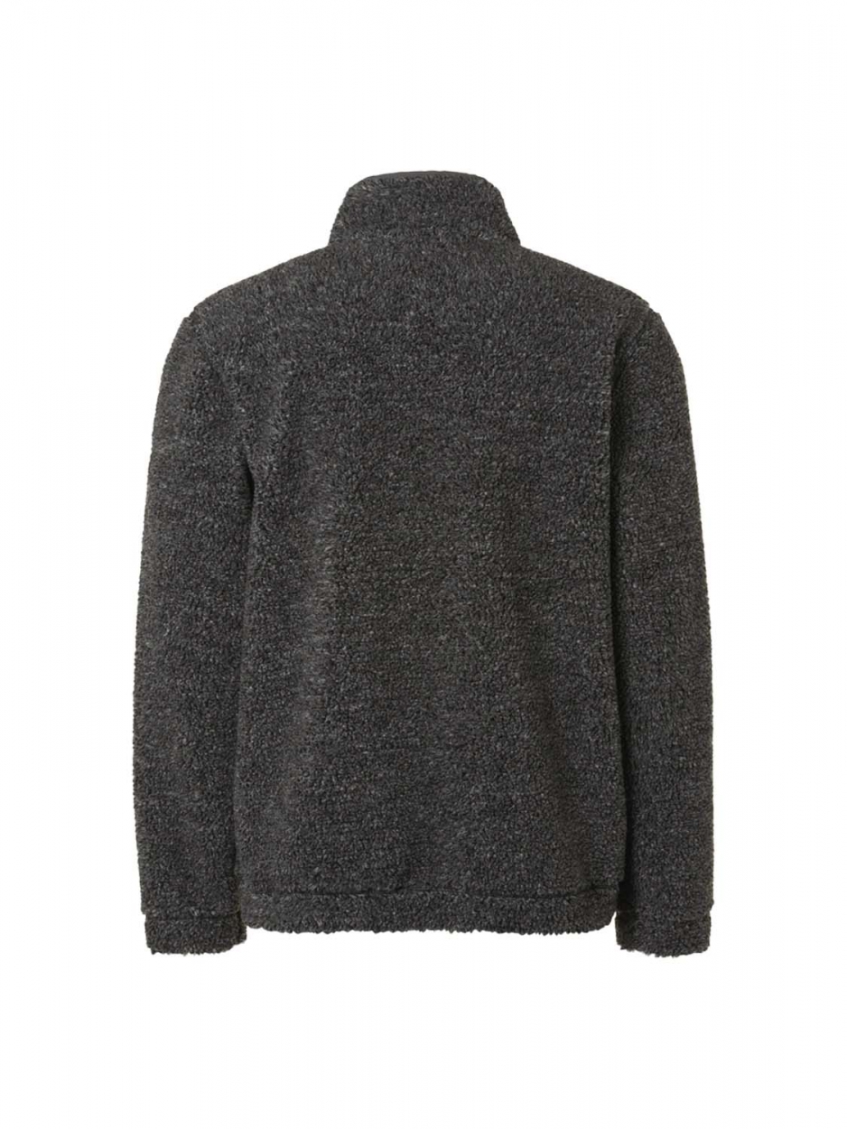 Sweater Full Zipper Borg Melange