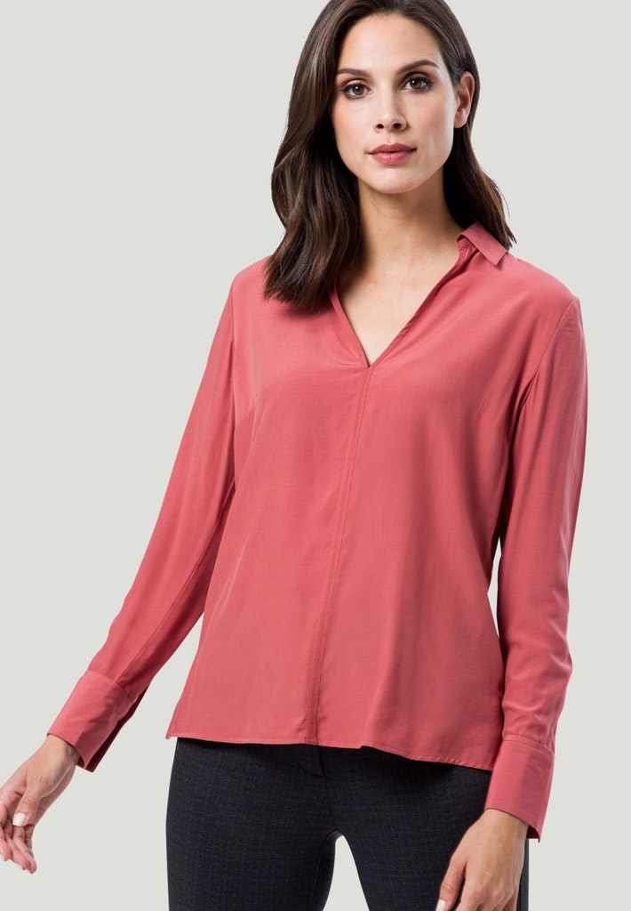 Bluse mit V-Ausschnitt