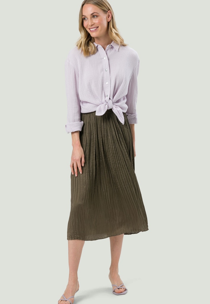 Hemdbluse in Musselin Stoff