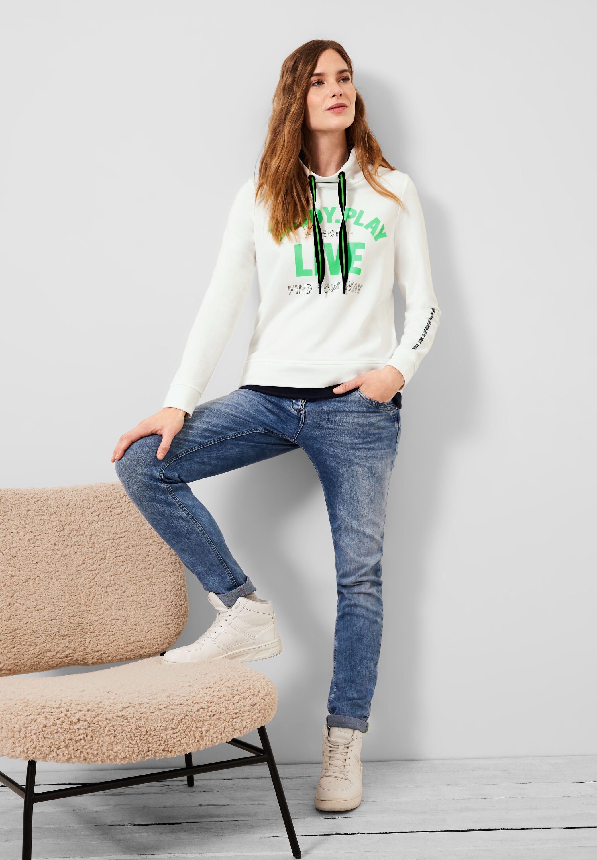 Sweatshirt mit Wording