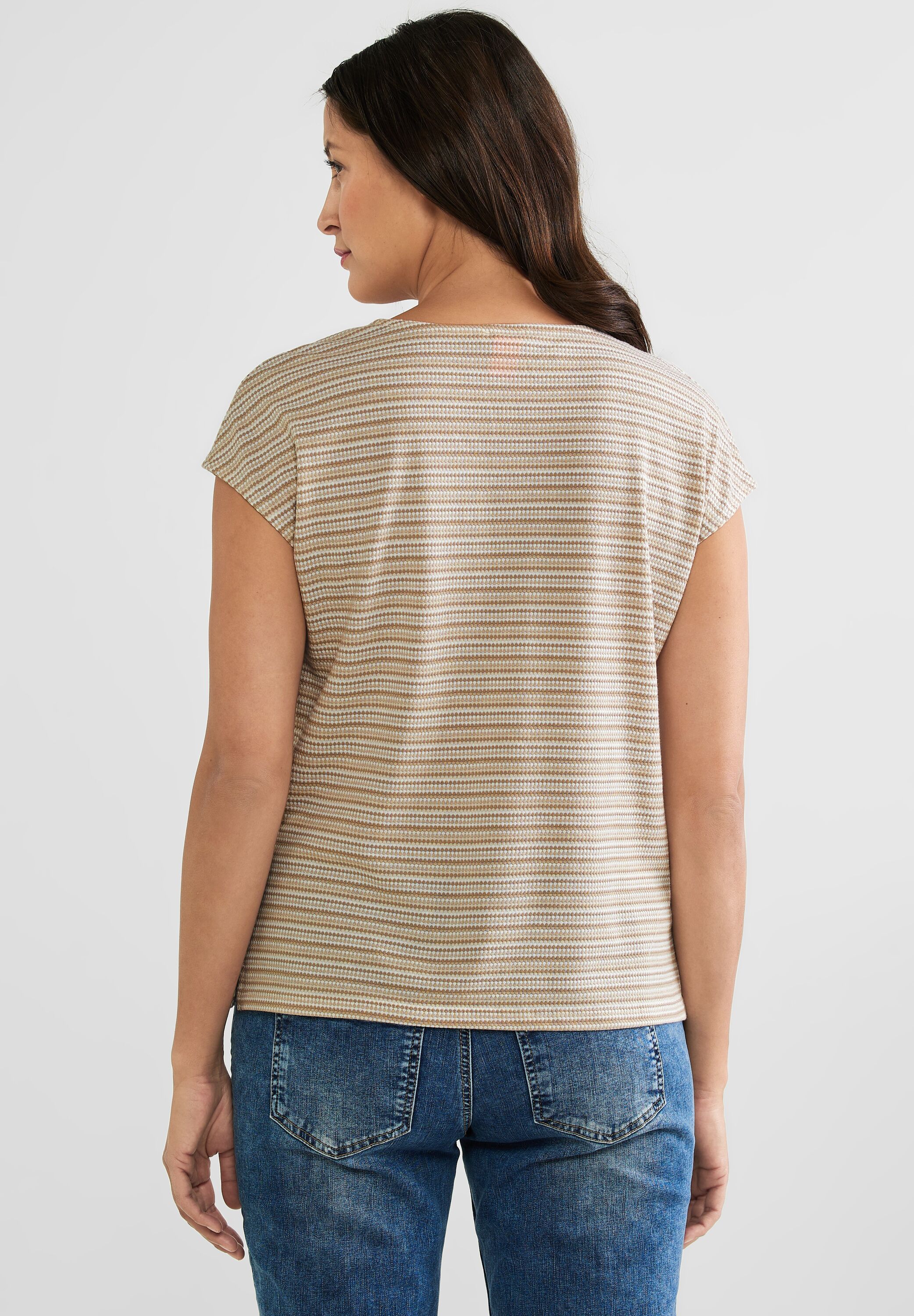 Shirt mit Struktur Streifen