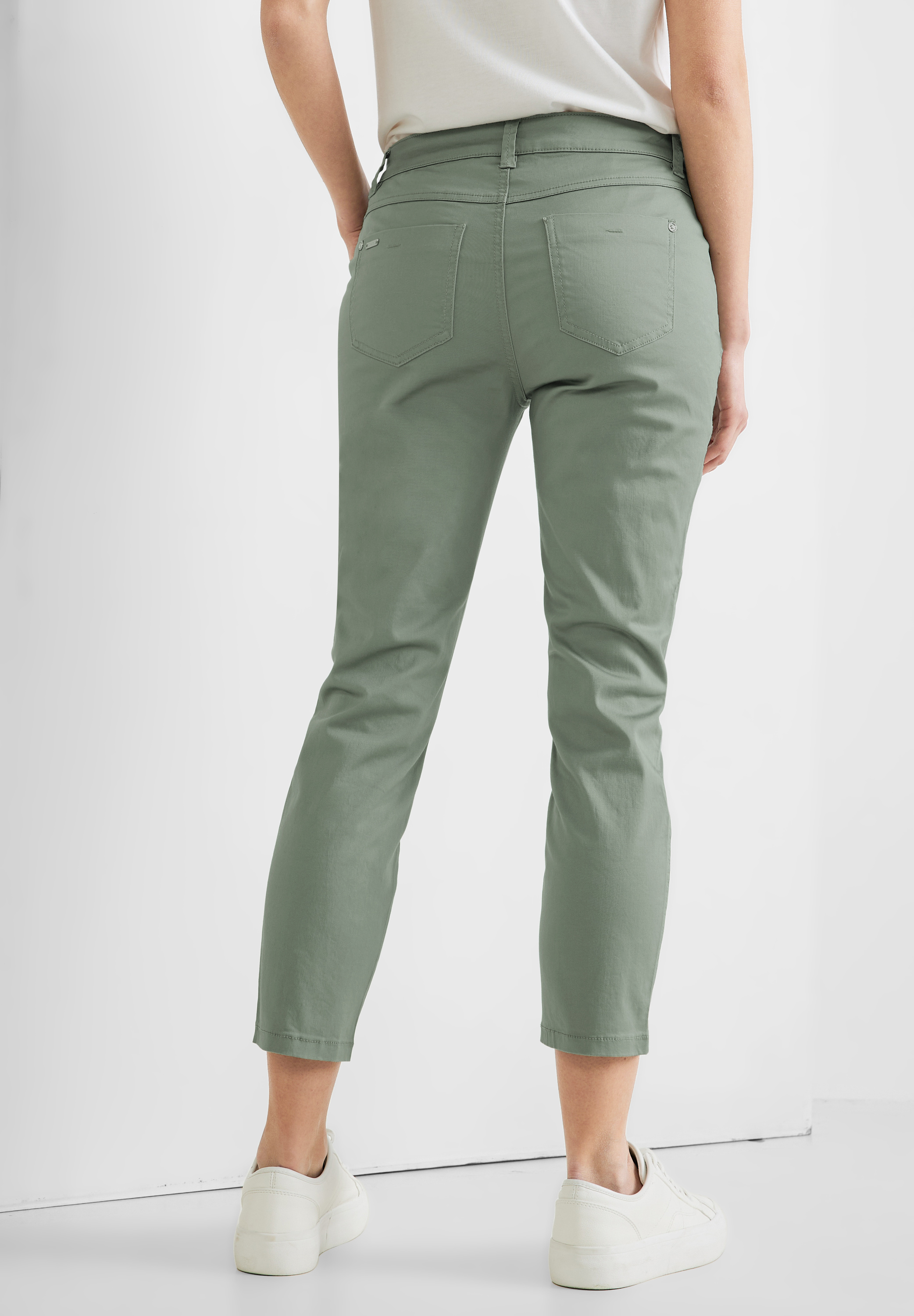 Casual Fit Seidenoptik Hose