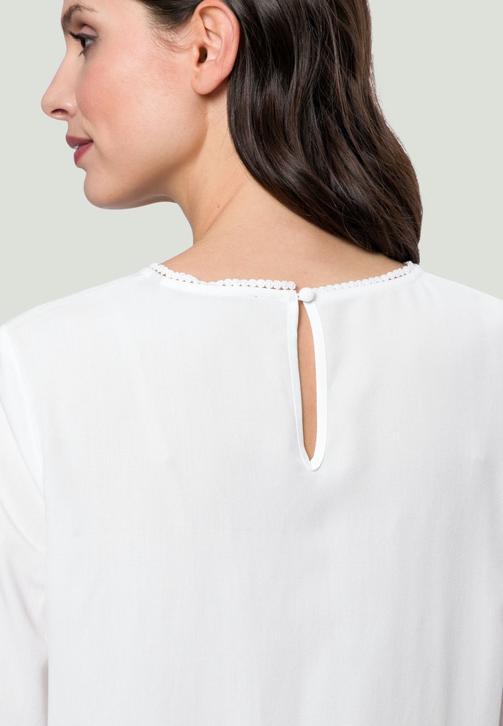 Bluse mit Dreiviertelarm