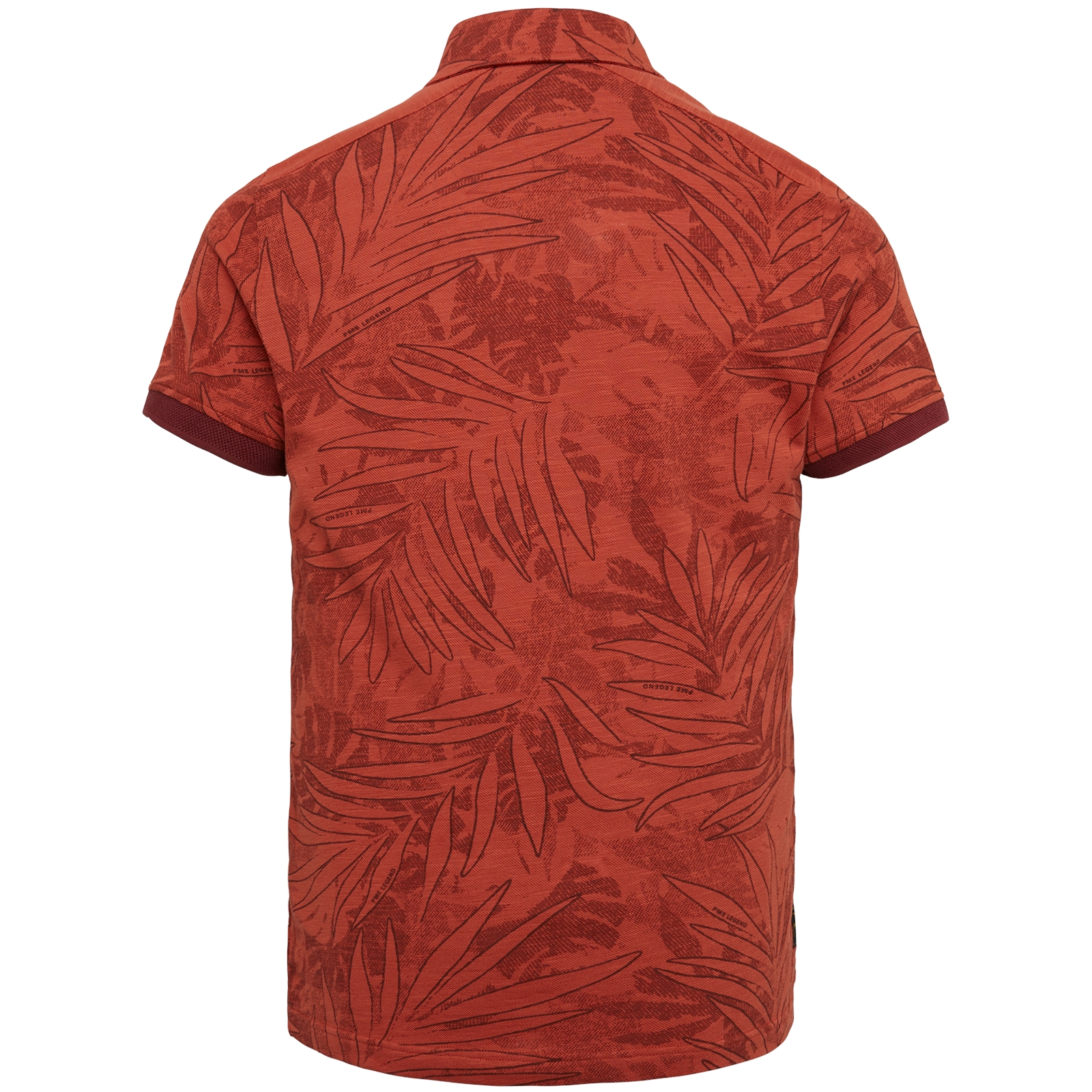 Short sleeve polo Pique Melange AOP