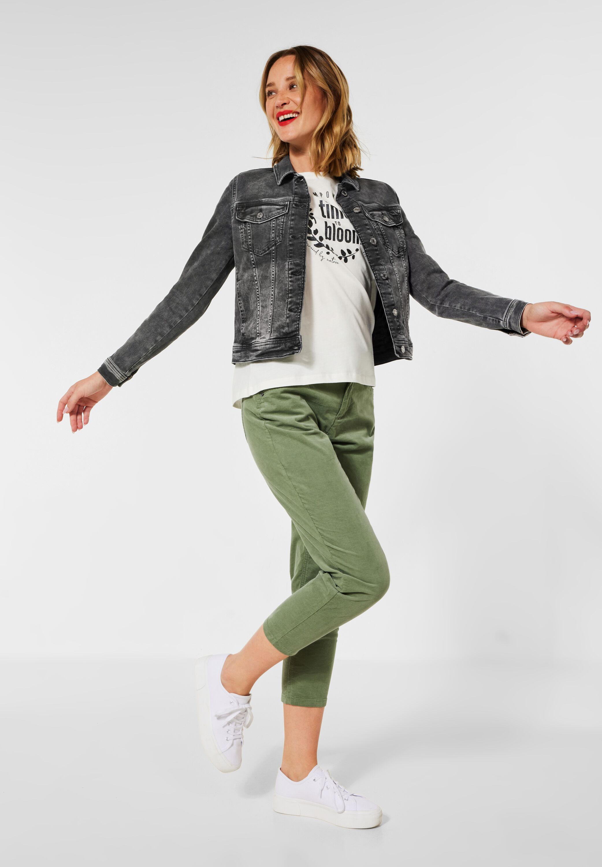 Jeansjacke in Schwarz