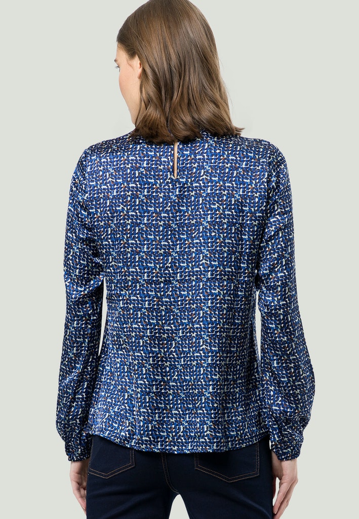 Longbluse mit Knopfleiste