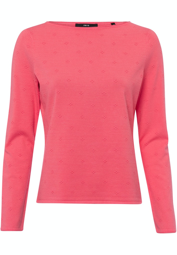 Pullover mit U-Boot Ausschnitt