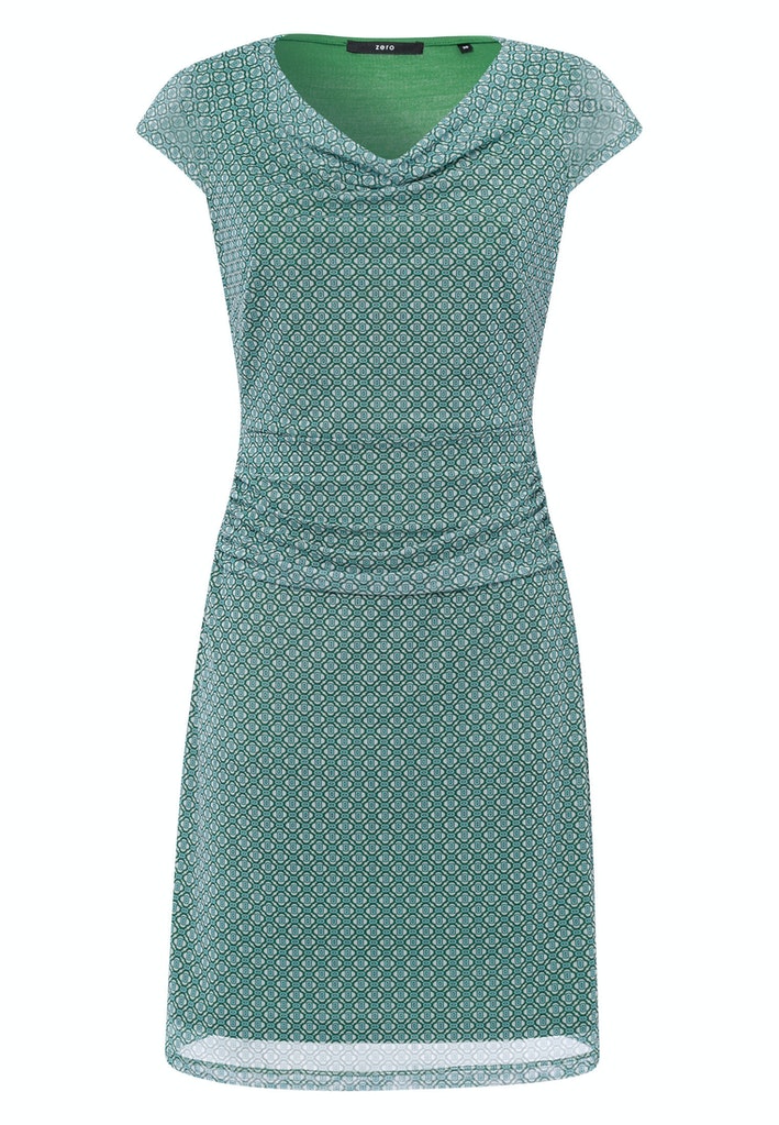 Meshkleid  mit Wasserfallausschnitt