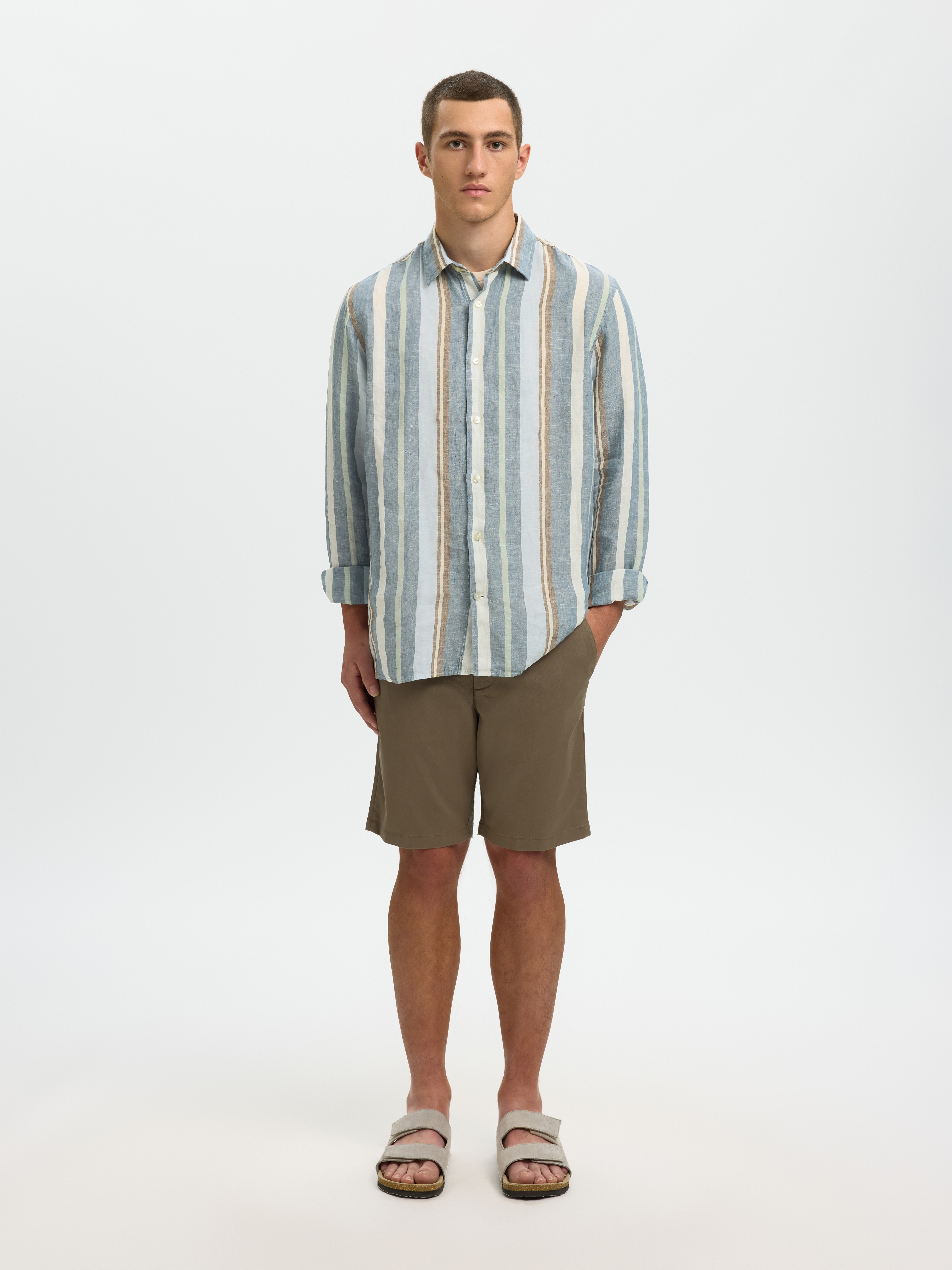 SLHREGKYLIAN LINEN LS SHIRT