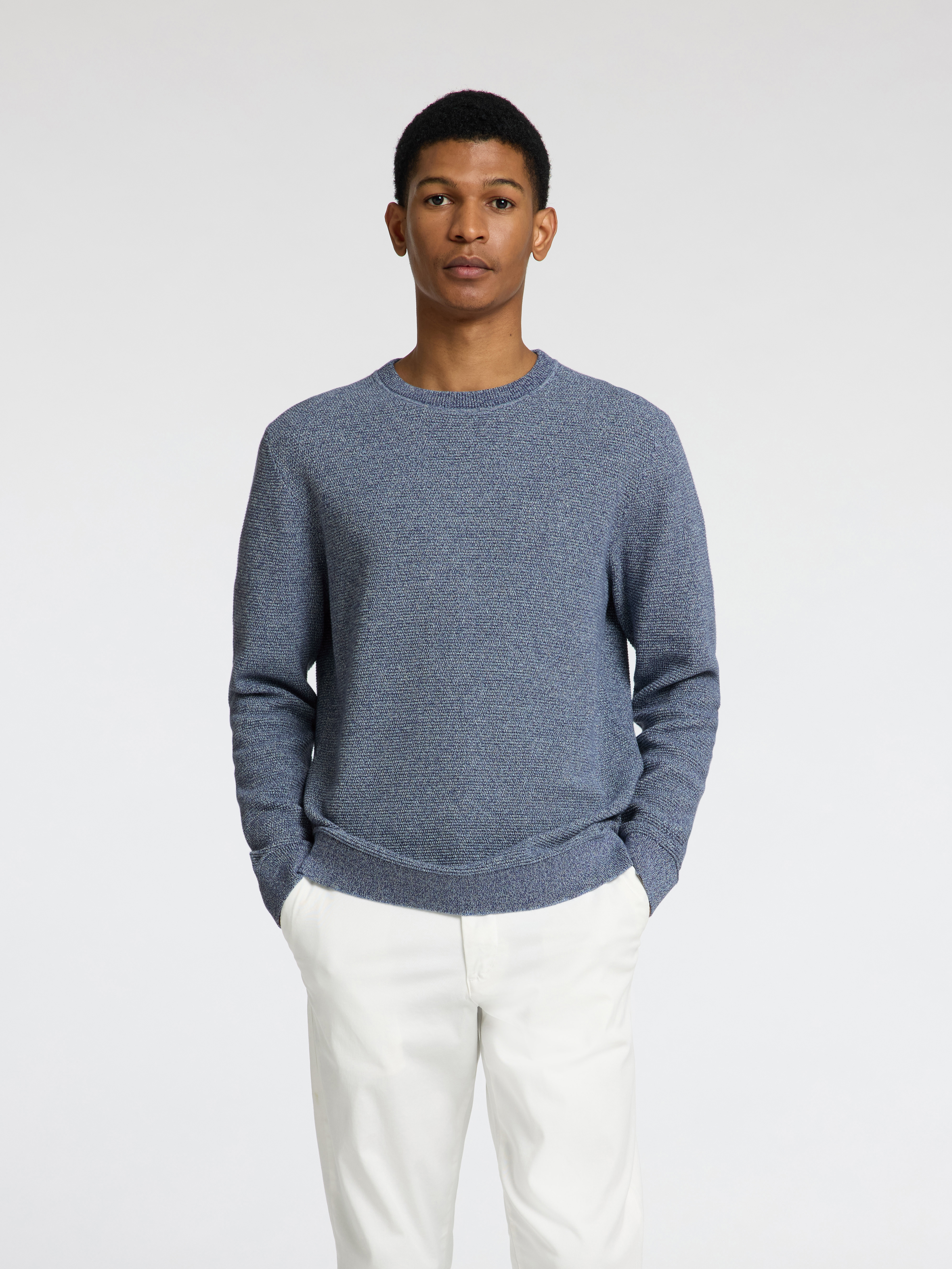 SLHROSS LS KNIT STRUCTURE CREW NECK NOOS SLHROSS LS KNIT STRUCTURE CREW NECK NOOS