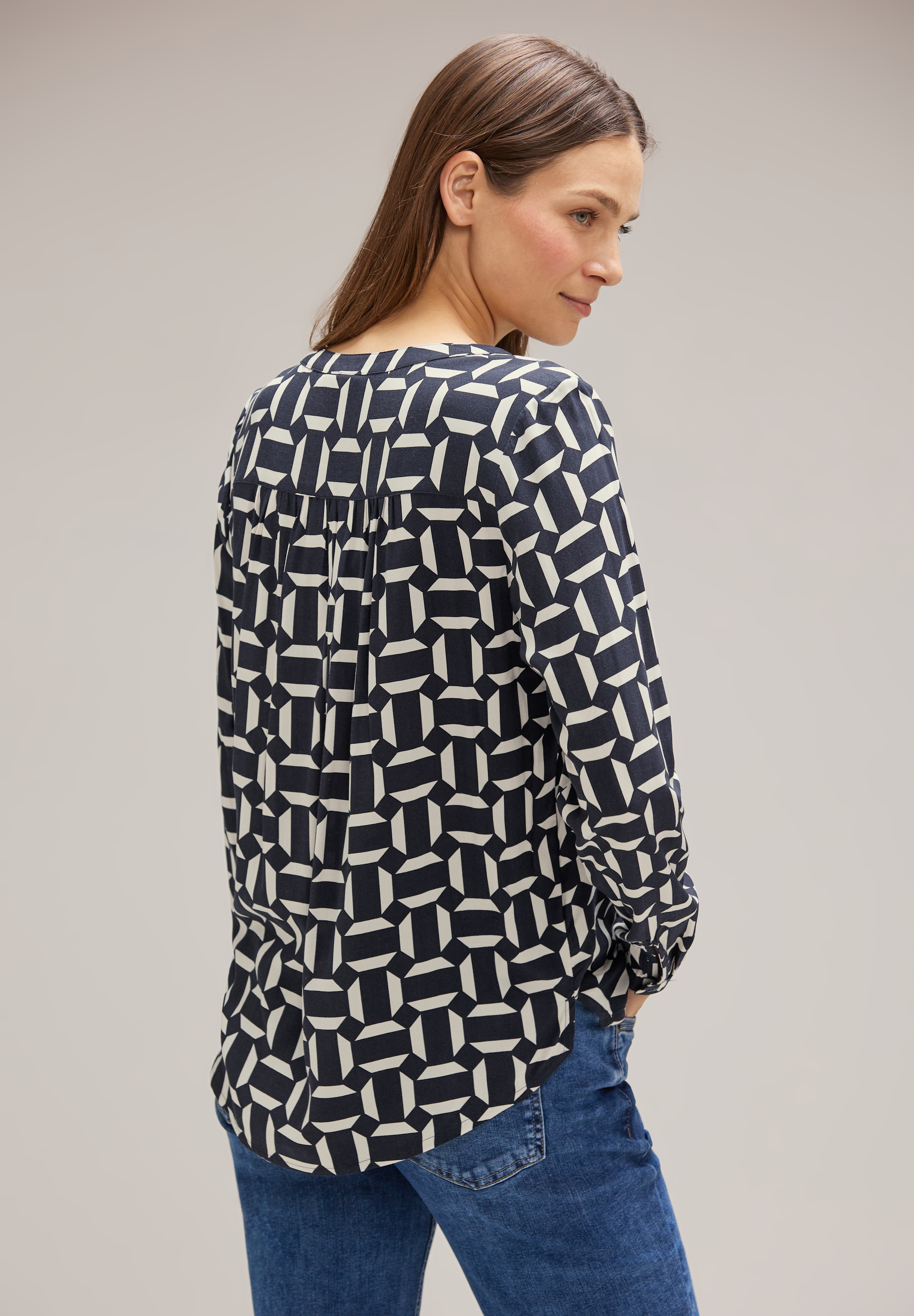 Viskose Bluse mit Print