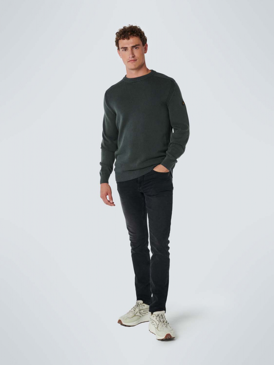 Pullover Crewneck Relief Garment Dyed + Stone Washed