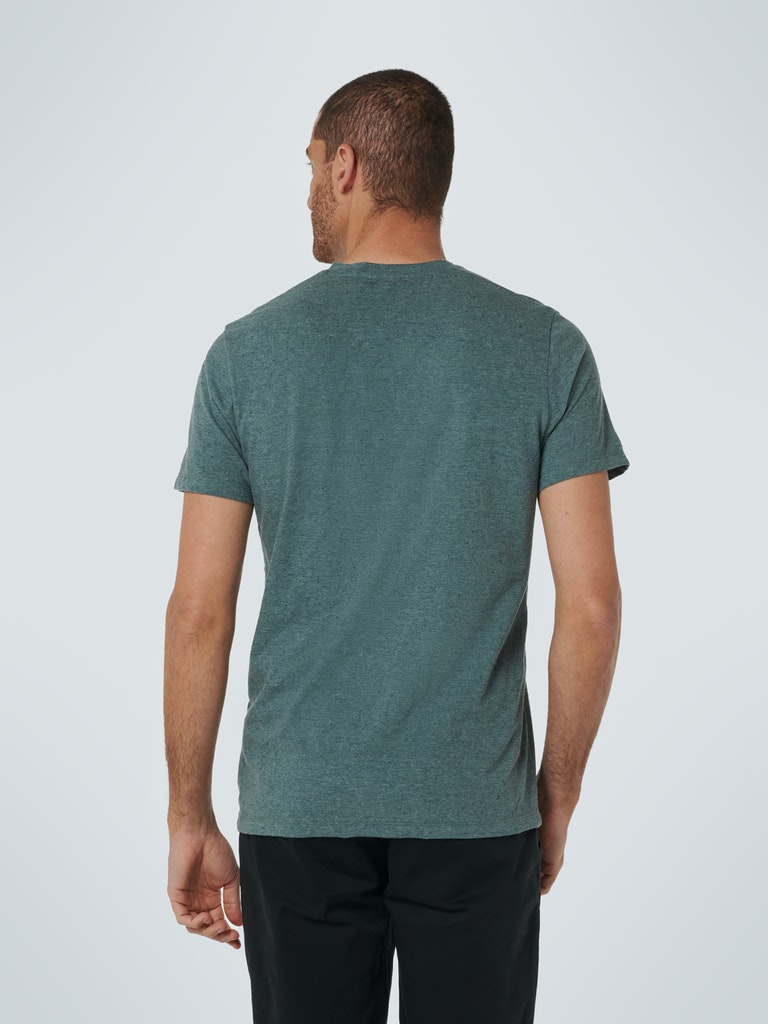 T-Shirt V-Neck Melange