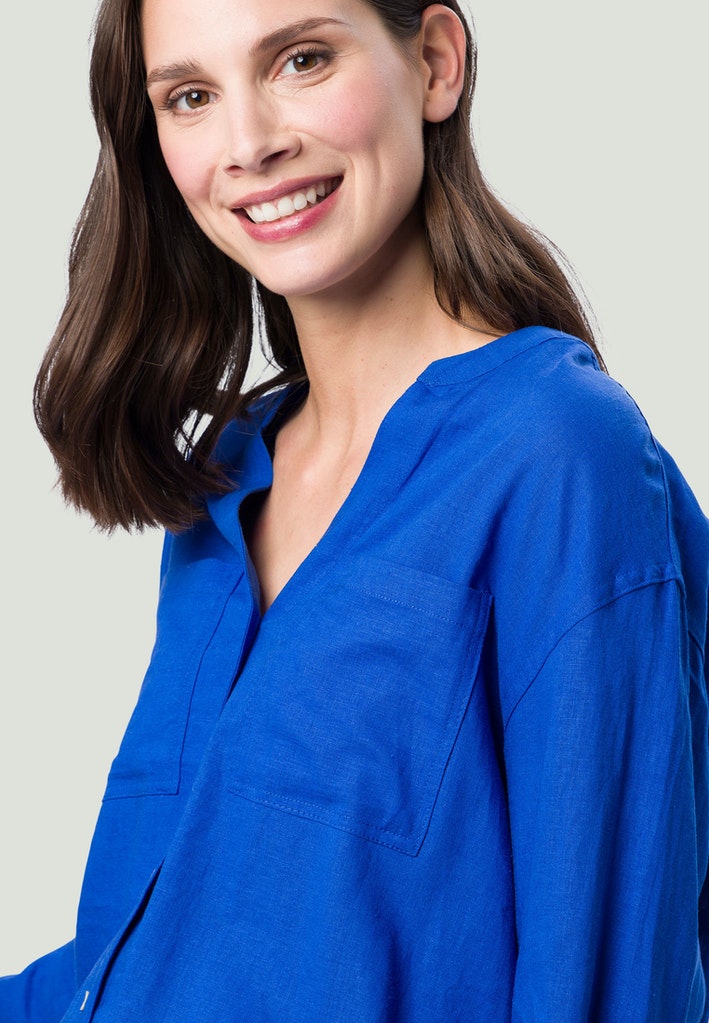 Leinenbluse Oversized