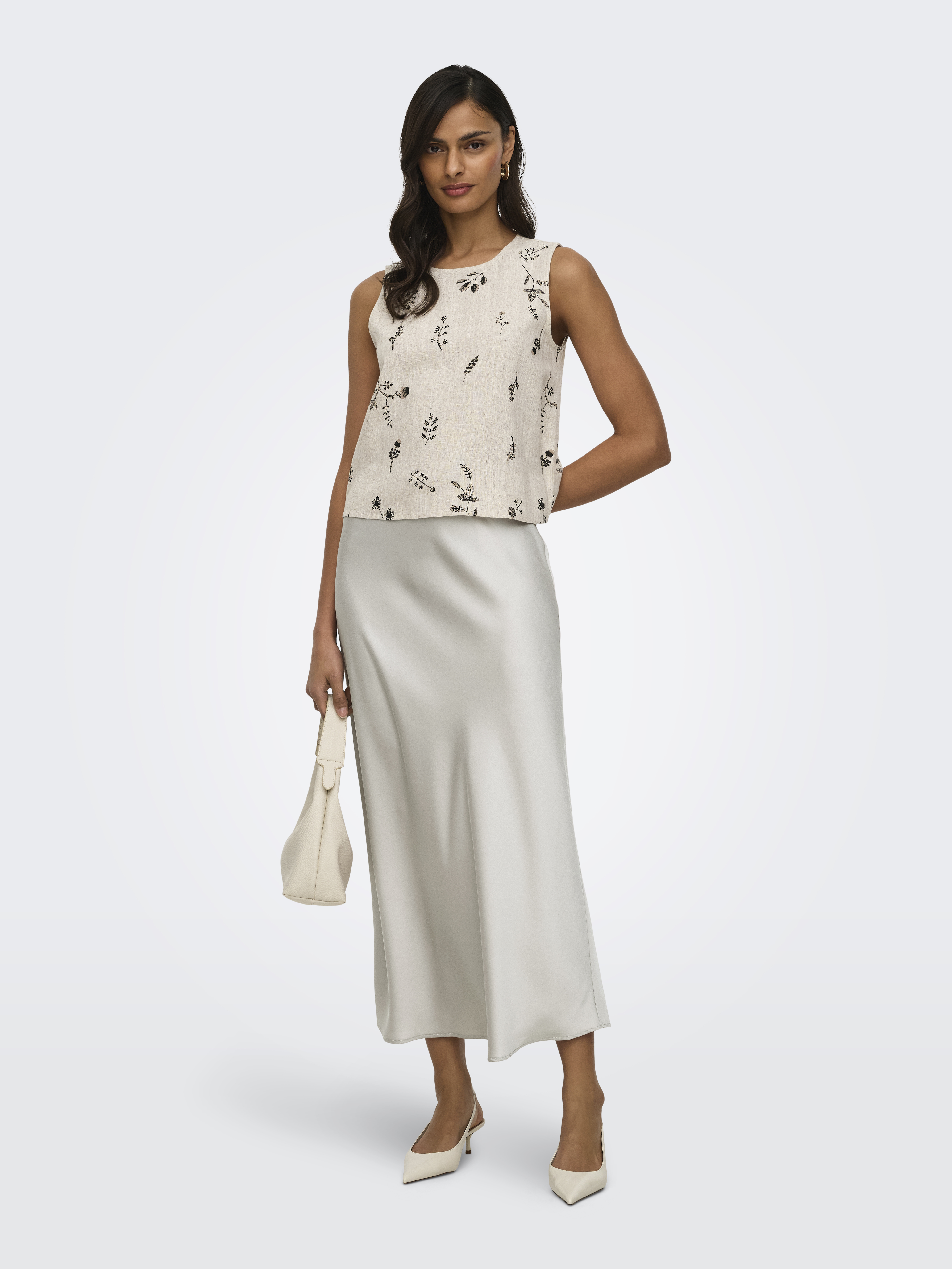ONLCHIGO ANKEL SATIN SKIRT WVN