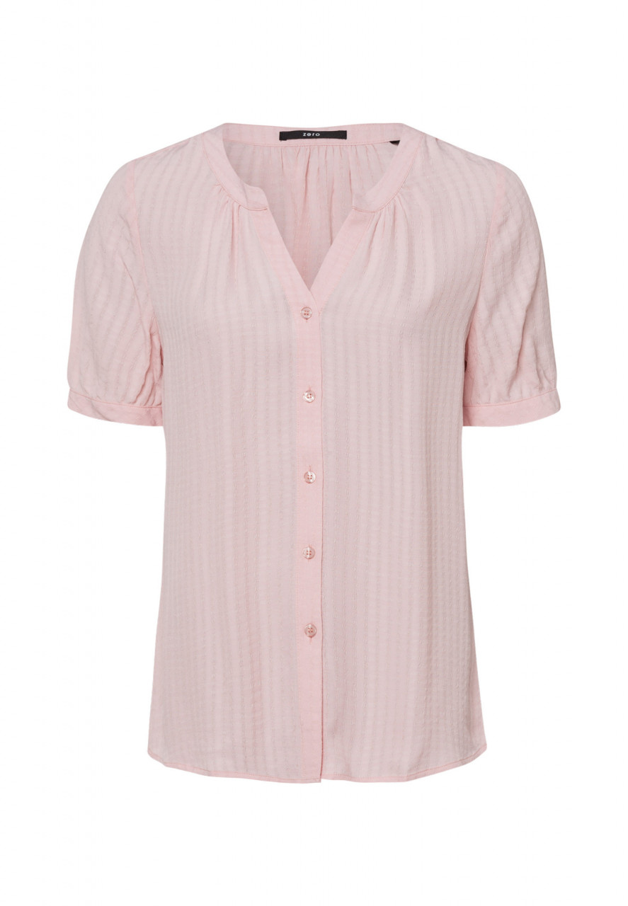 Crepe Bluse mit Knopfleiste