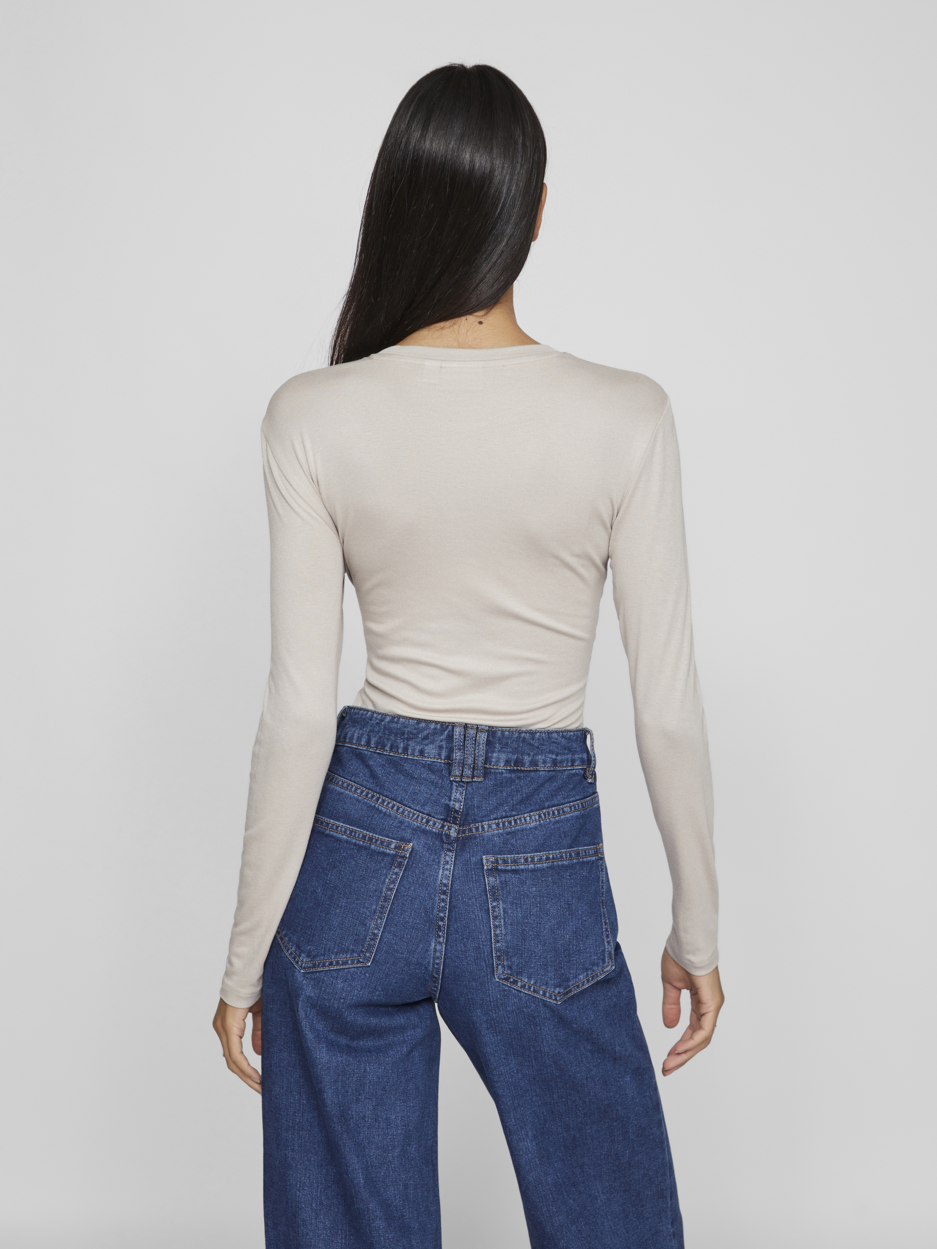 VIALEXIA O-NECK L/S TOP - NOOS