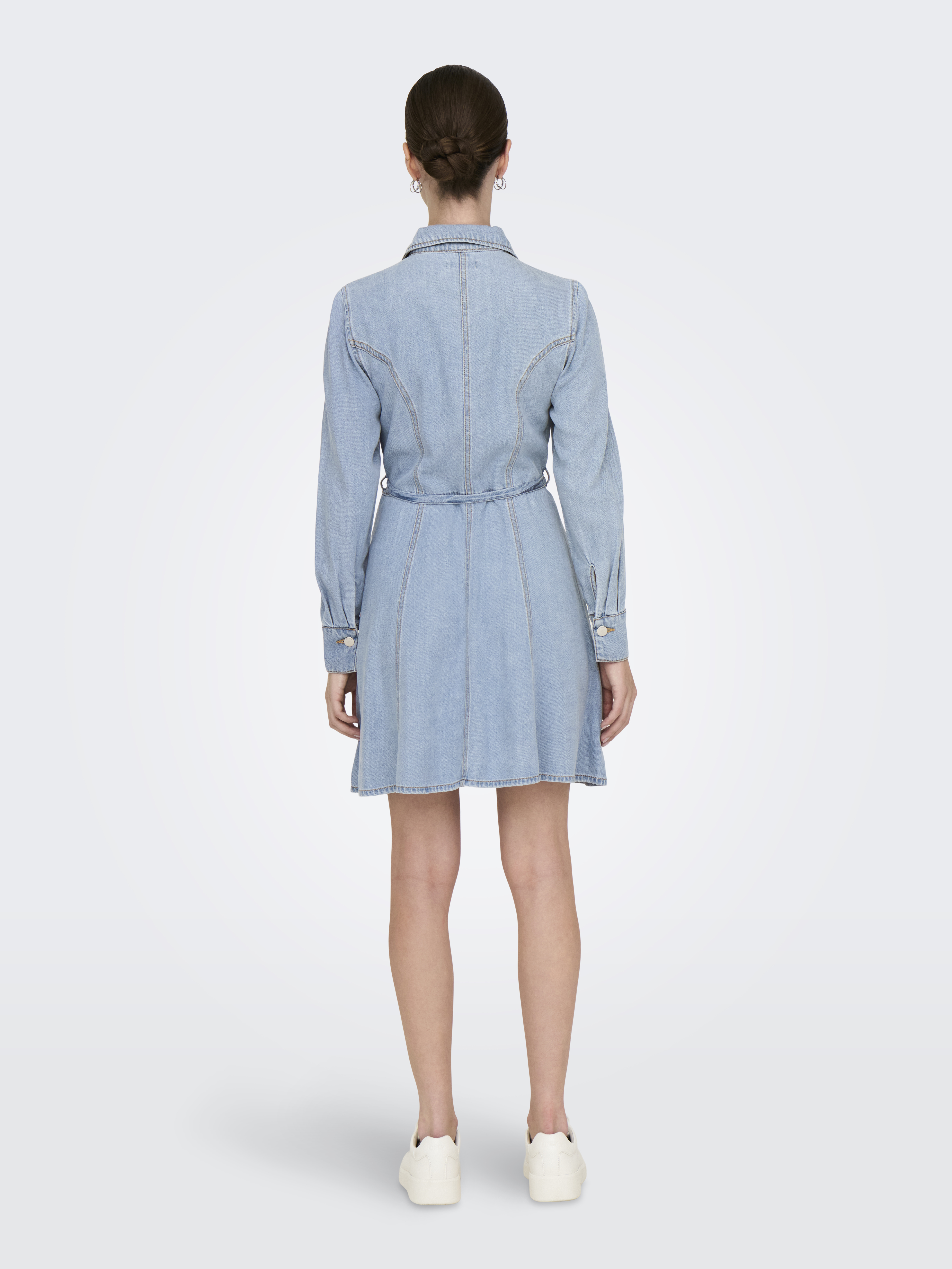 JDYKAMMA LS BELT SHORT DRESS DNM