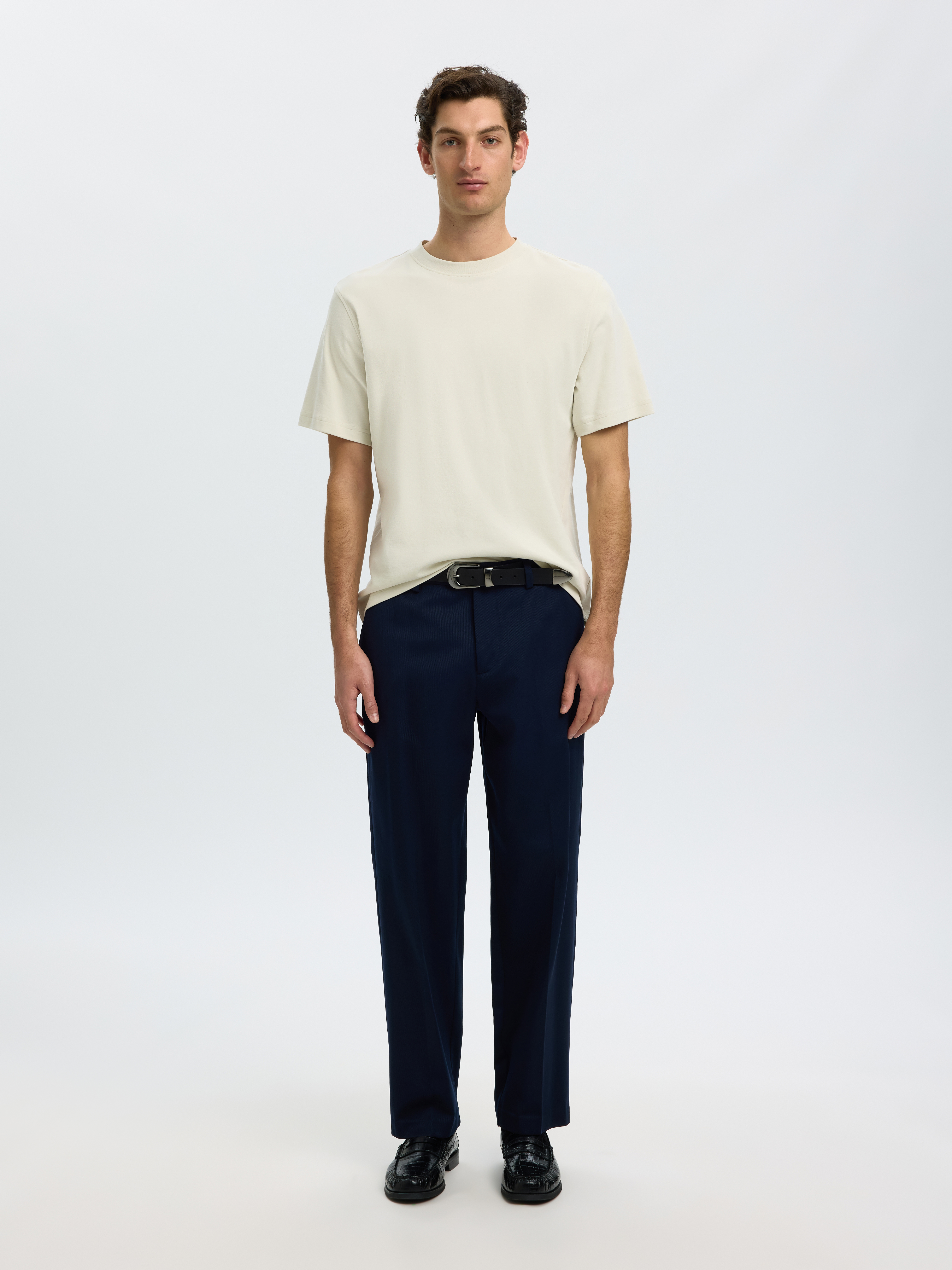 SLMTAJ MID WGT PEACH SS O-NECK TEE NOOS