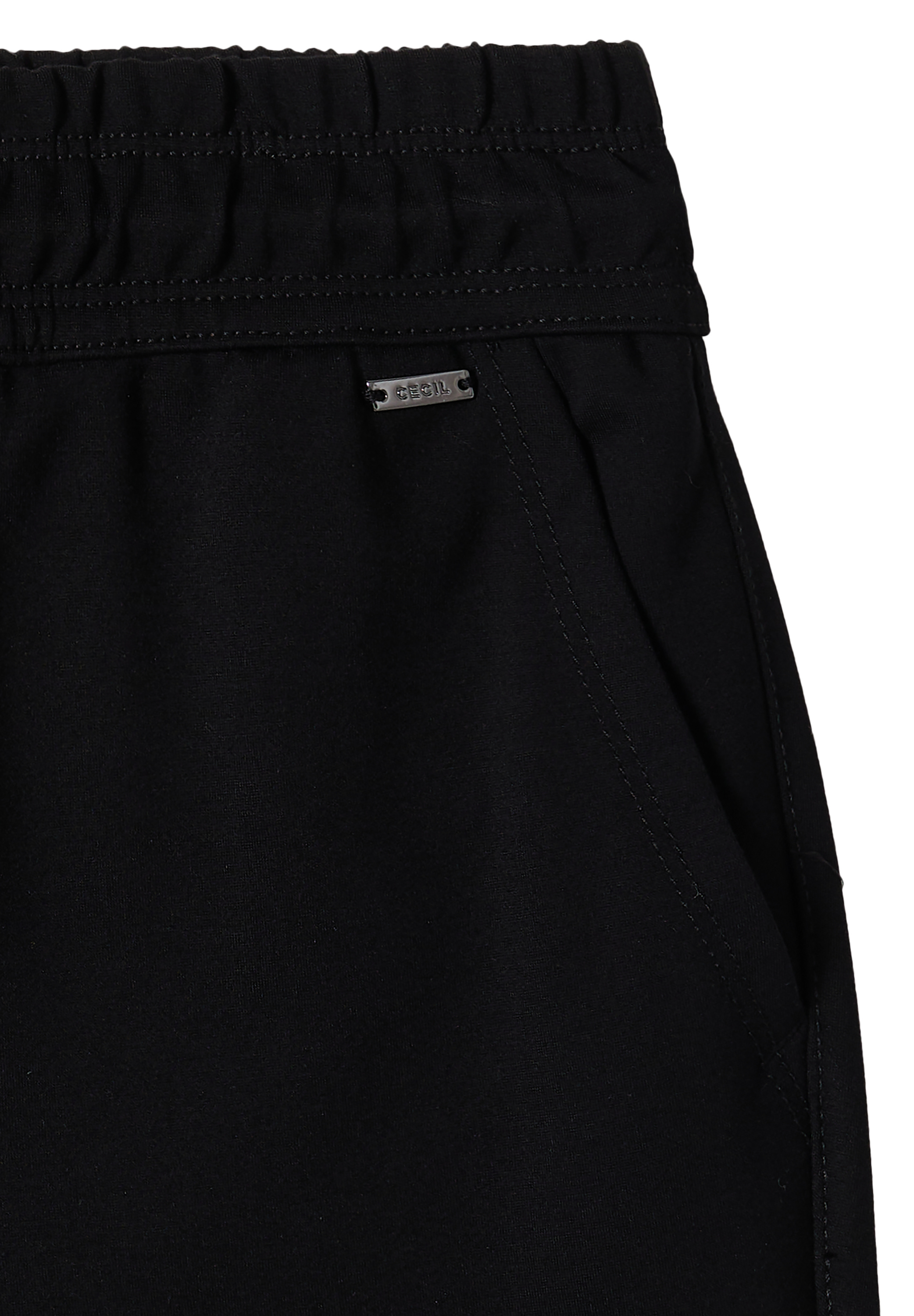 Mid Waist Slim Leg Hose im Casual Fit